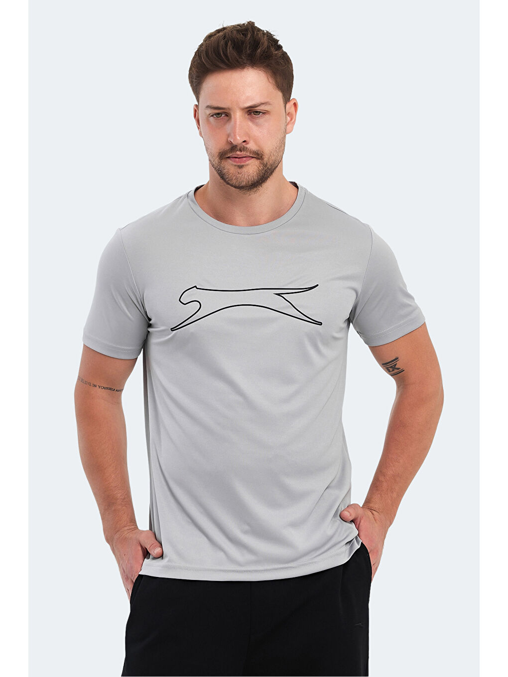 Erkek Tişört Gri-4