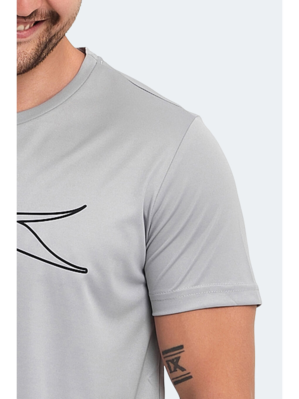 Erkek Tişört Gri-5