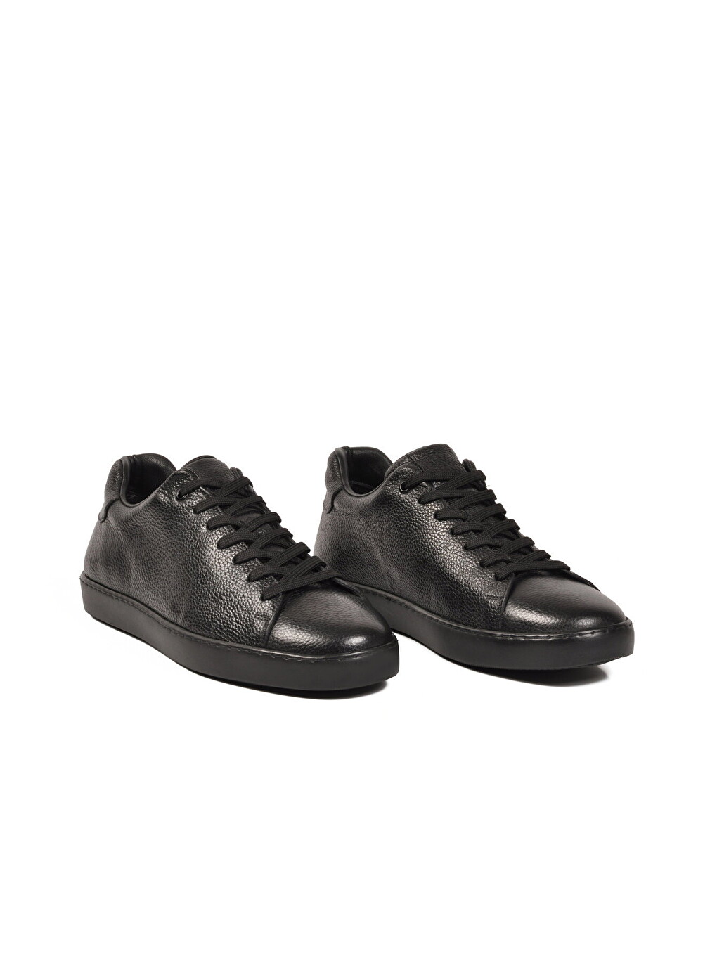 Siyah Floter Büyük Numara Hakiki Deri Erkek Casual Ayakkabı Sneaker 751m21 M-2