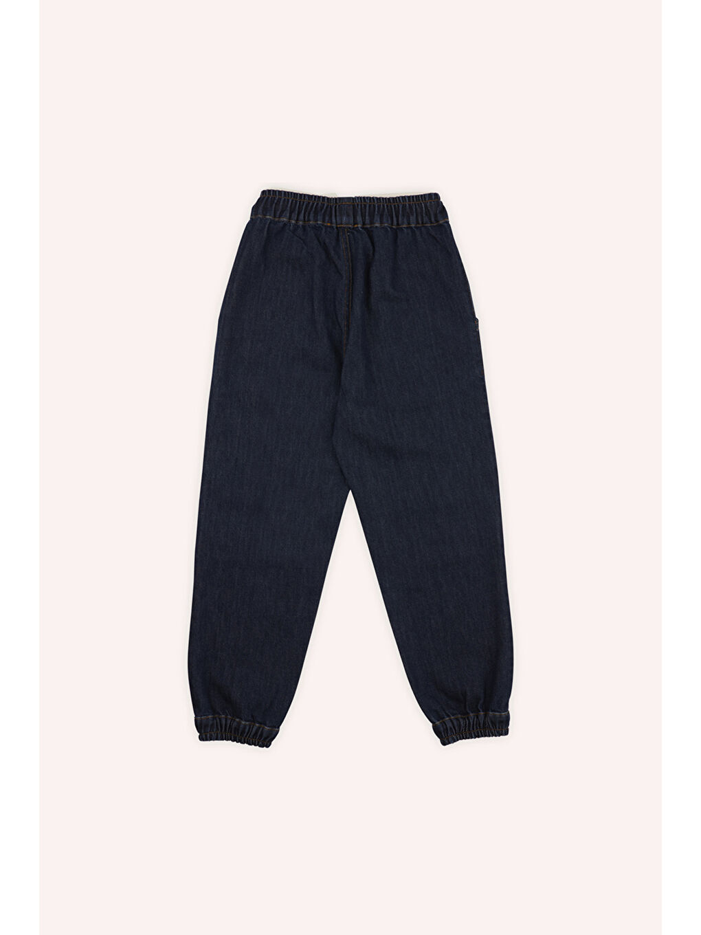 Lacivert Erkek Çocuk Kargo Cepli Denim Pantolon-1