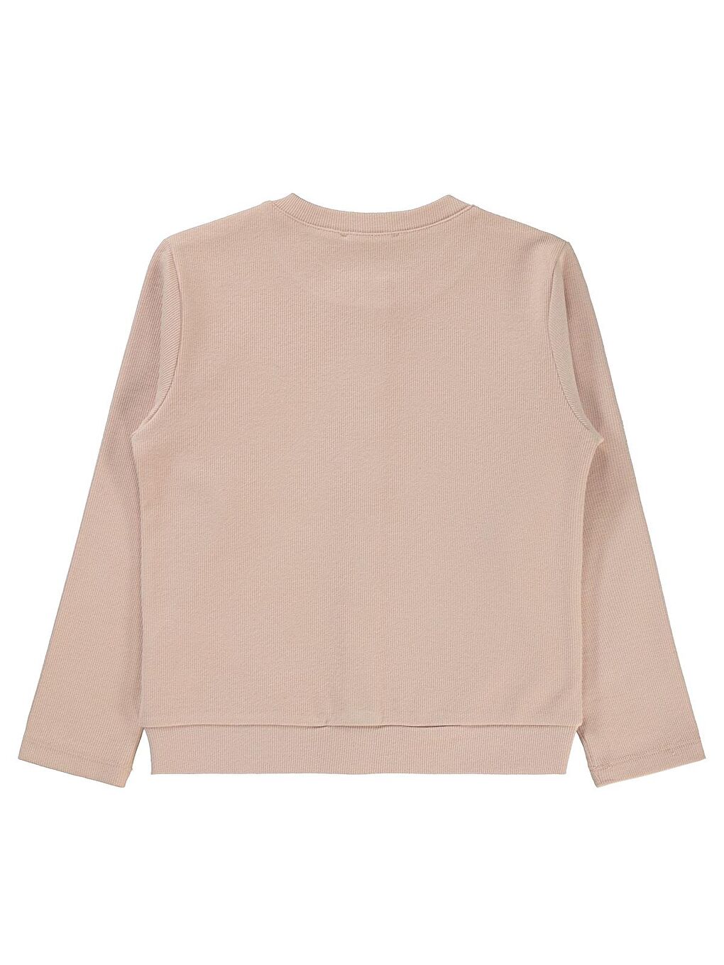 Pembe Girls Yakası Fiyonklu 6-9 Yaş Hırka - Pudra 9-10 Yaş-1