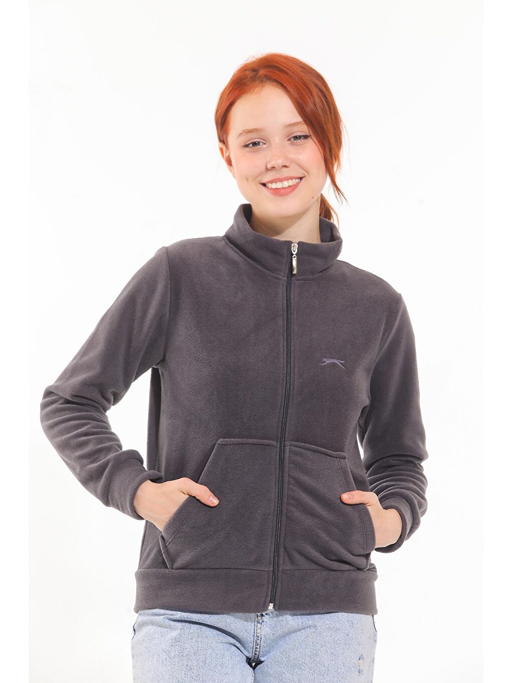 SOUL I Kadın Polar Koyu Gri-1