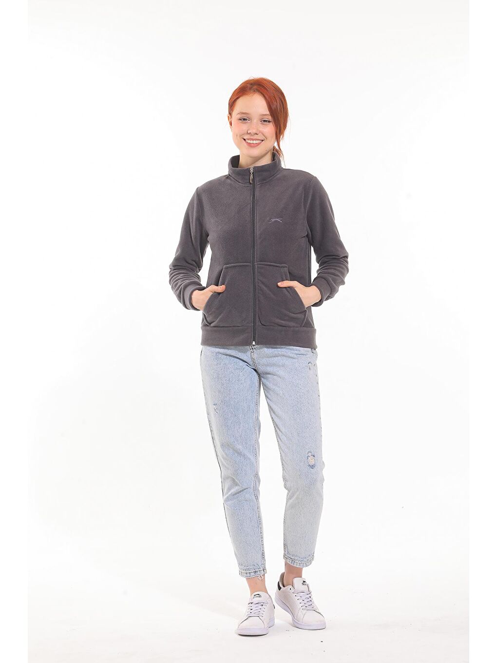 SOUL I Kadın Polar Koyu Gri-3