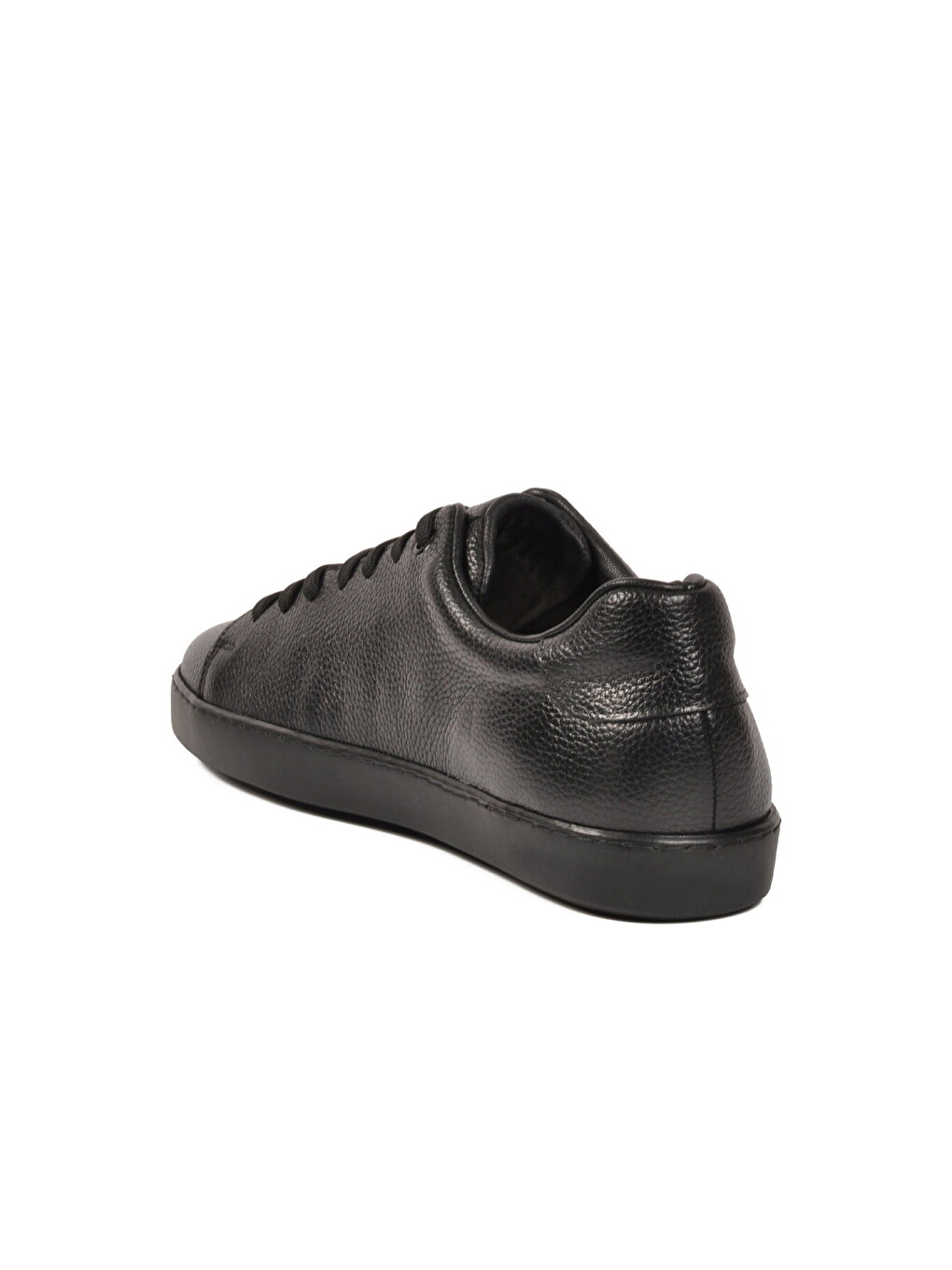 Siyah Floter Büyük Numara Hakiki Deri Erkek Casual Ayakkabı Sneaker 751m21 M-3