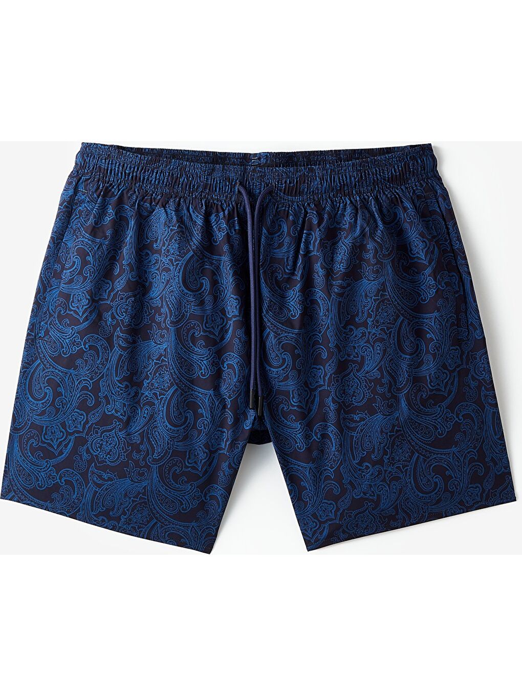 Mavi Erkek Desenli Deniz Şortu-4
