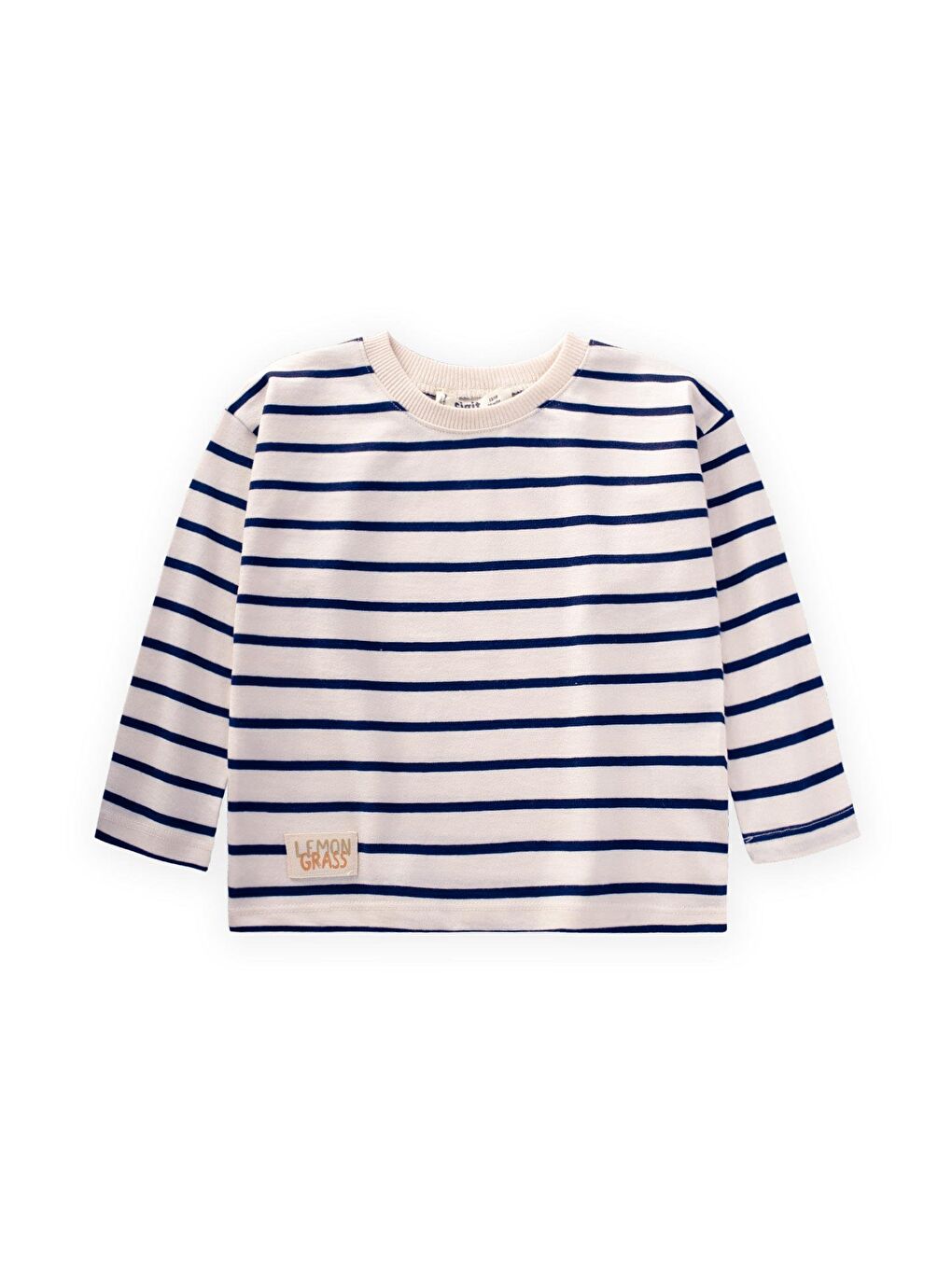 Lacivert Erkek Çocuk Çizgili Sweatshirt