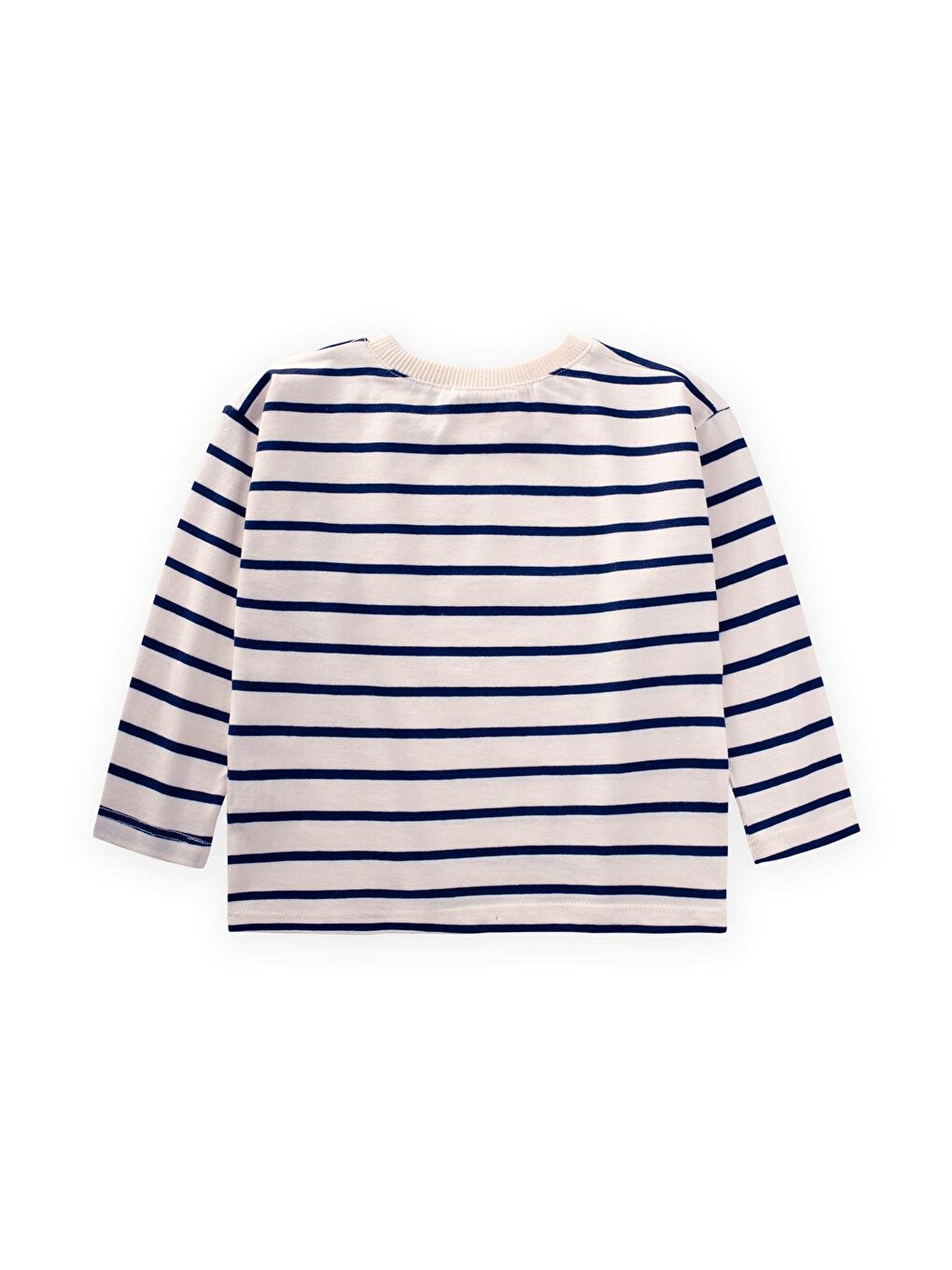 Lacivert Erkek Çocuk Çizgili Sweatshirt-1