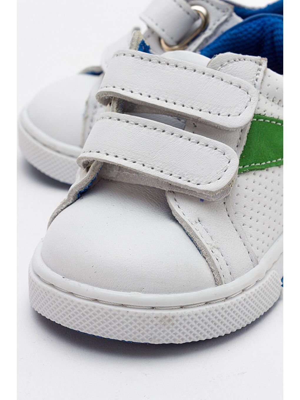 Erkek Çocuk Beyaz Hakiki Deri Günlük Ayakkabı-1