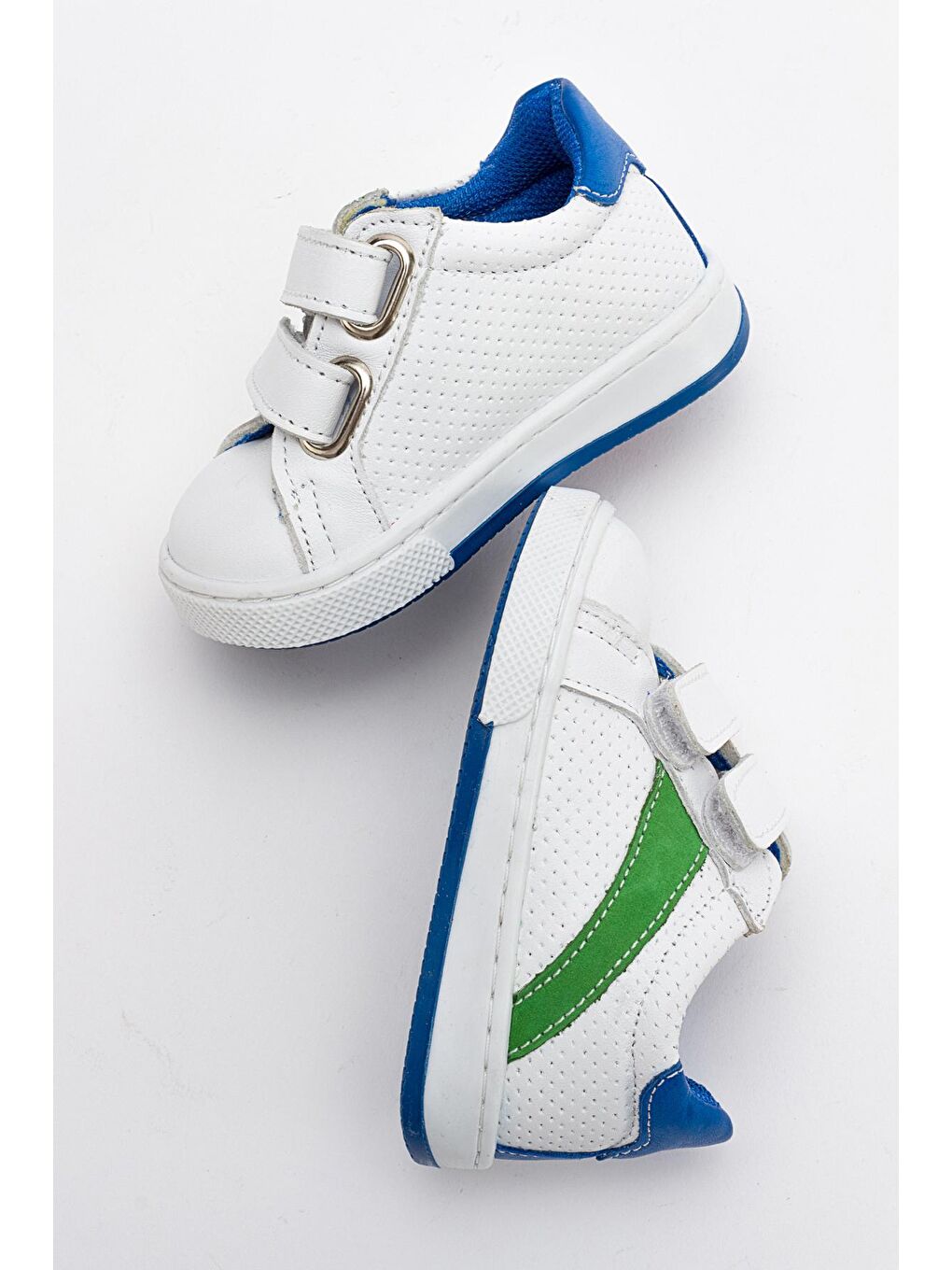 Erkek Çocuk Beyaz Hakiki Deri Günlük Ayakkabı-2