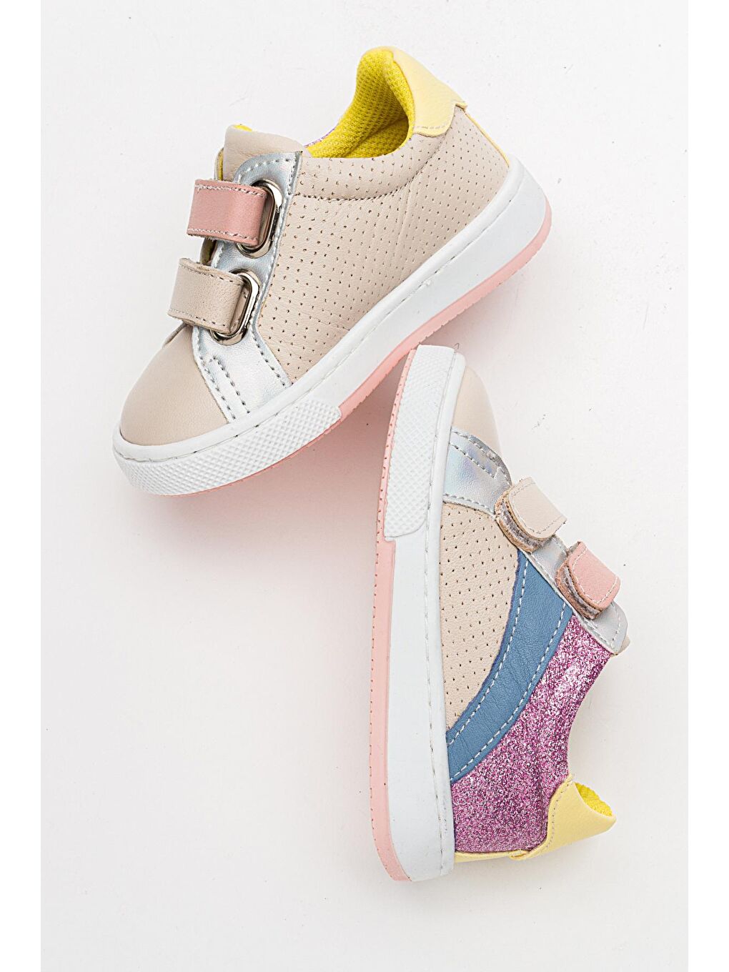 Kız Çocuk Bej Hakiki Deri Günlük Ayakkabı-2