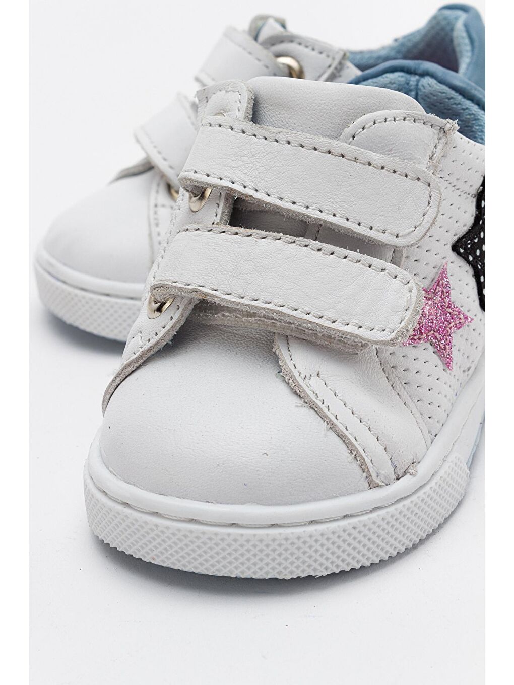 Kız Çocuk Beyaz Hakiki Deri Günlük Ayakkabı-1