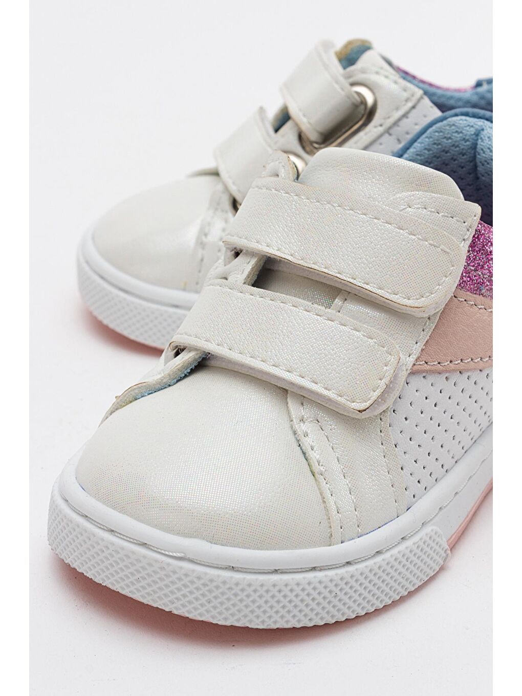 Kız Çocuk Beyaz Hakiki Deri Günlük Ayakkabı-1