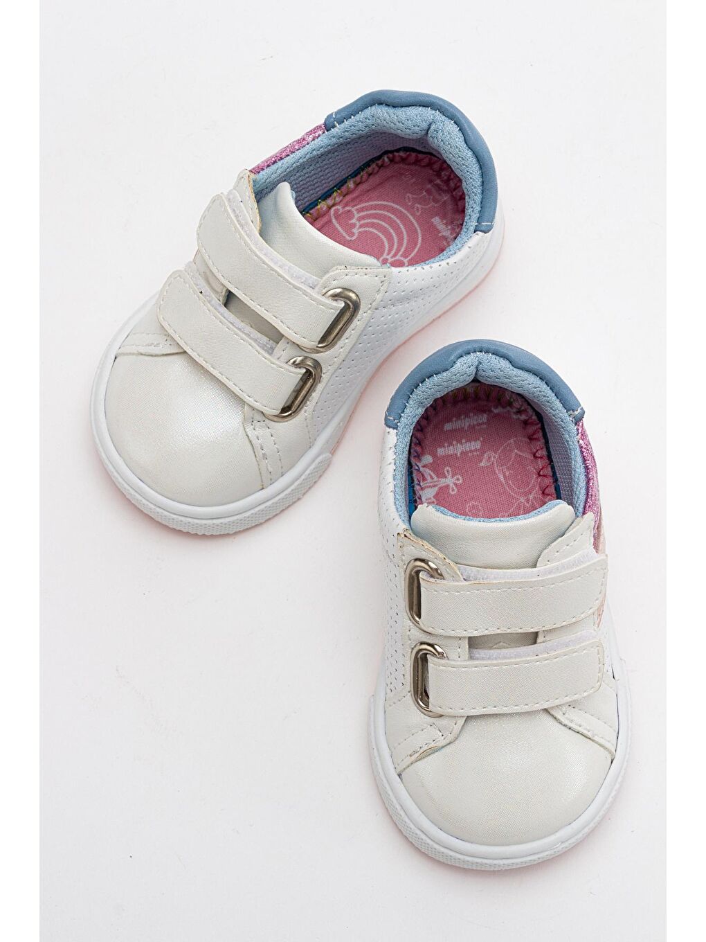 Kız Çocuk Beyaz Hakiki Deri Günlük Ayakkabı-2