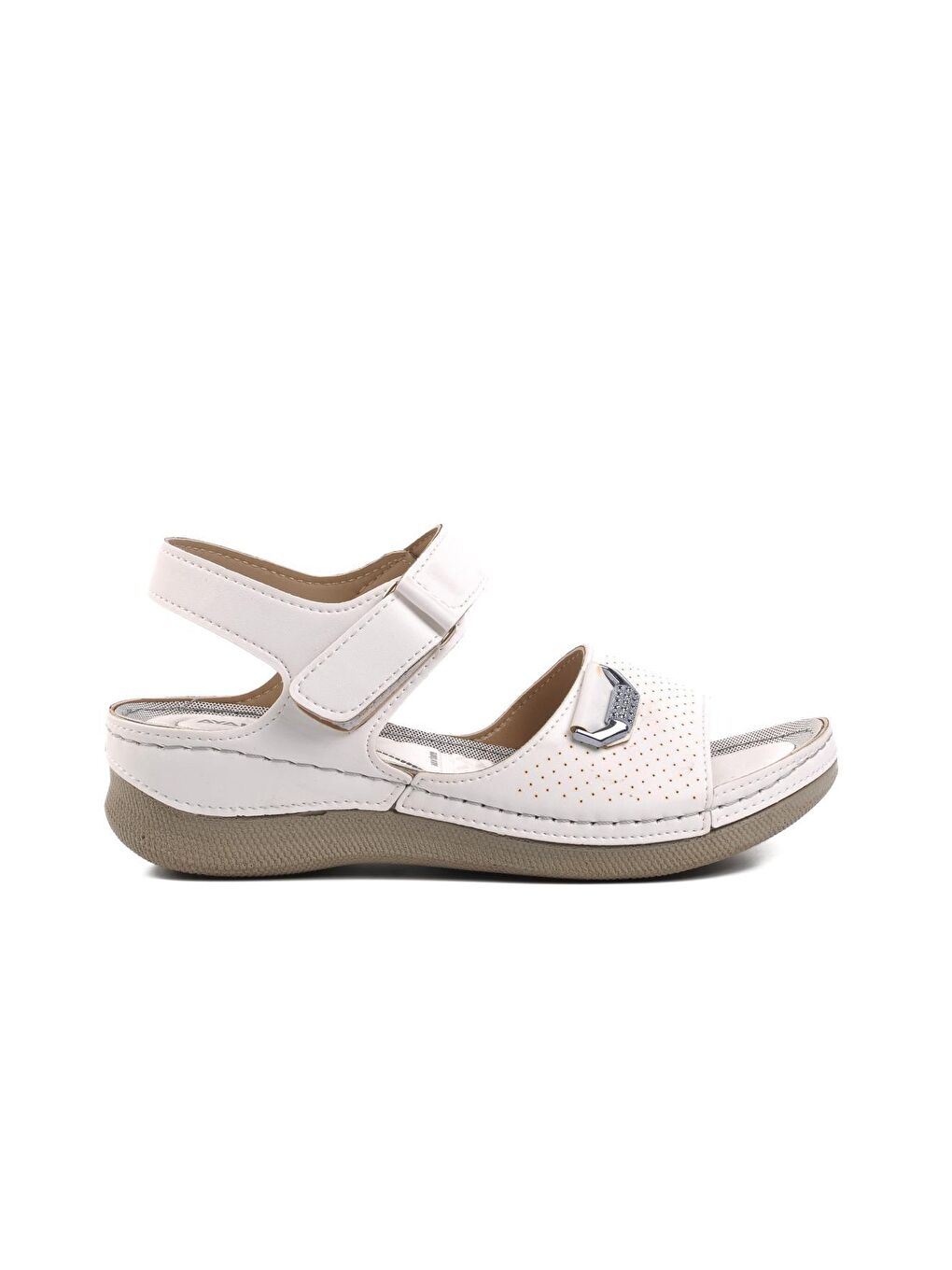 Kefken Beyaz Kadın Sandalet