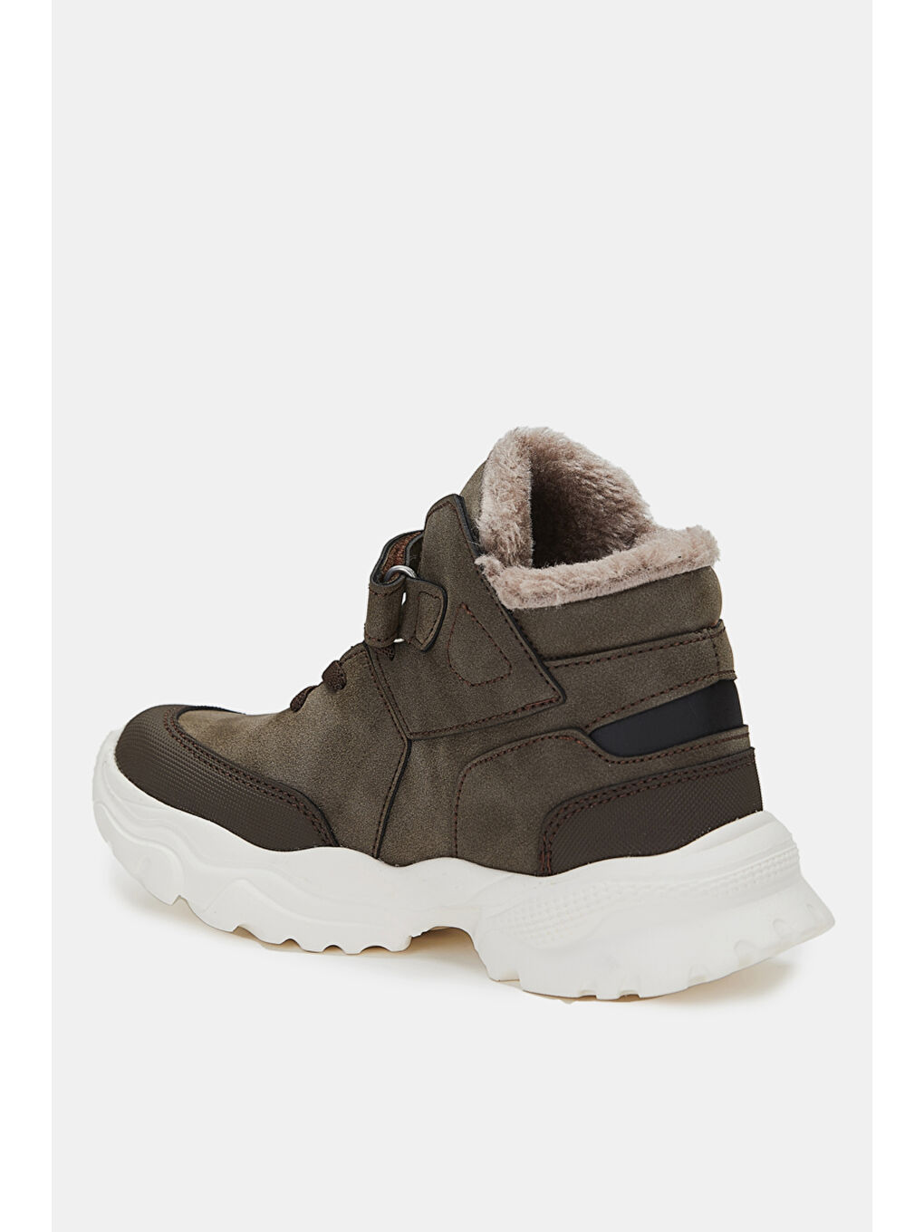 Kahverengi Gordon Kürklü Erkek Çocuk Kahve Bot-2