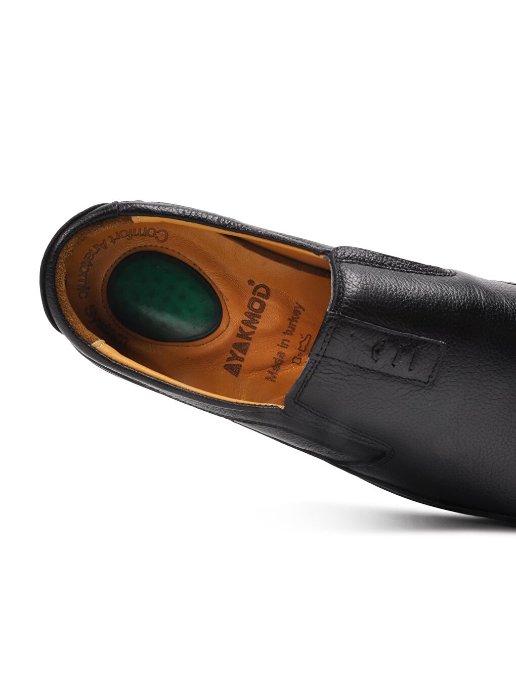 476 Siyah Hakiki Deri Erkek Günlük Comfort Ayakkabı-2