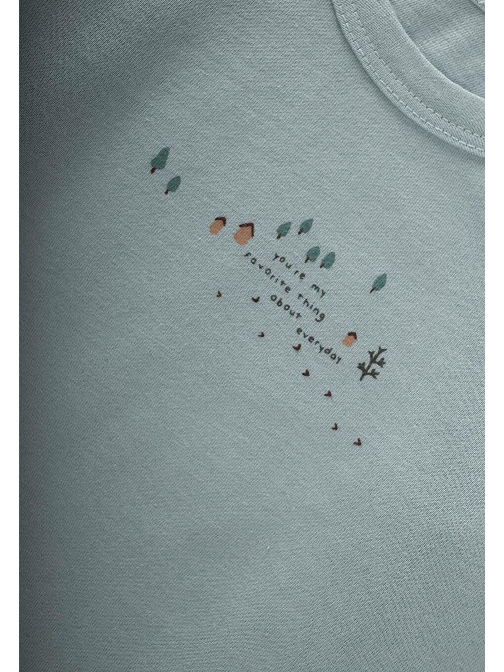 Baskılı Mevsimlik T-Shırt 0-4 Yaş Çağla Yeşili-2