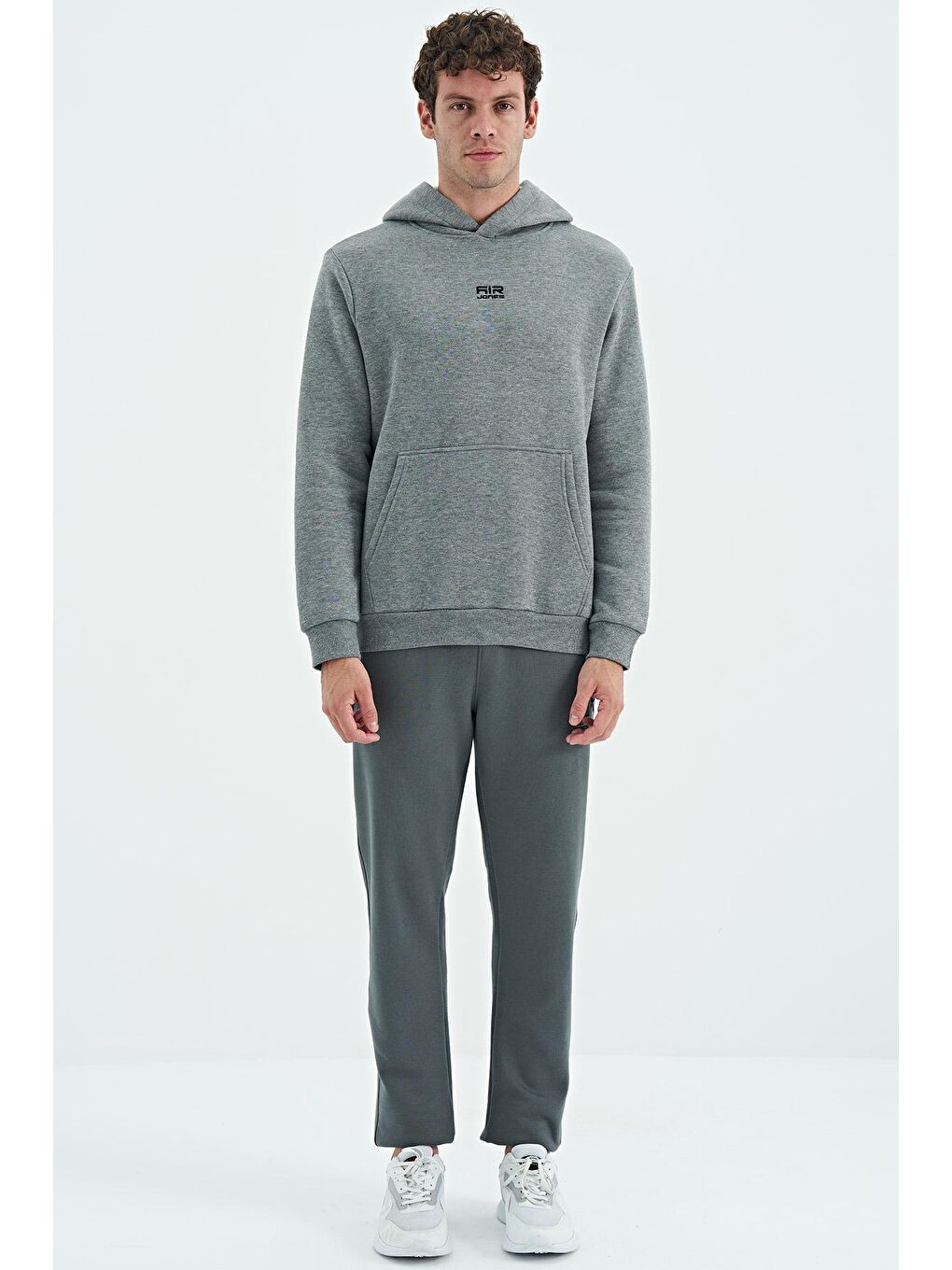 Carlo Haki Fermuar Cepli Şardonlu Erkek Eşofman Alt - 84942-1