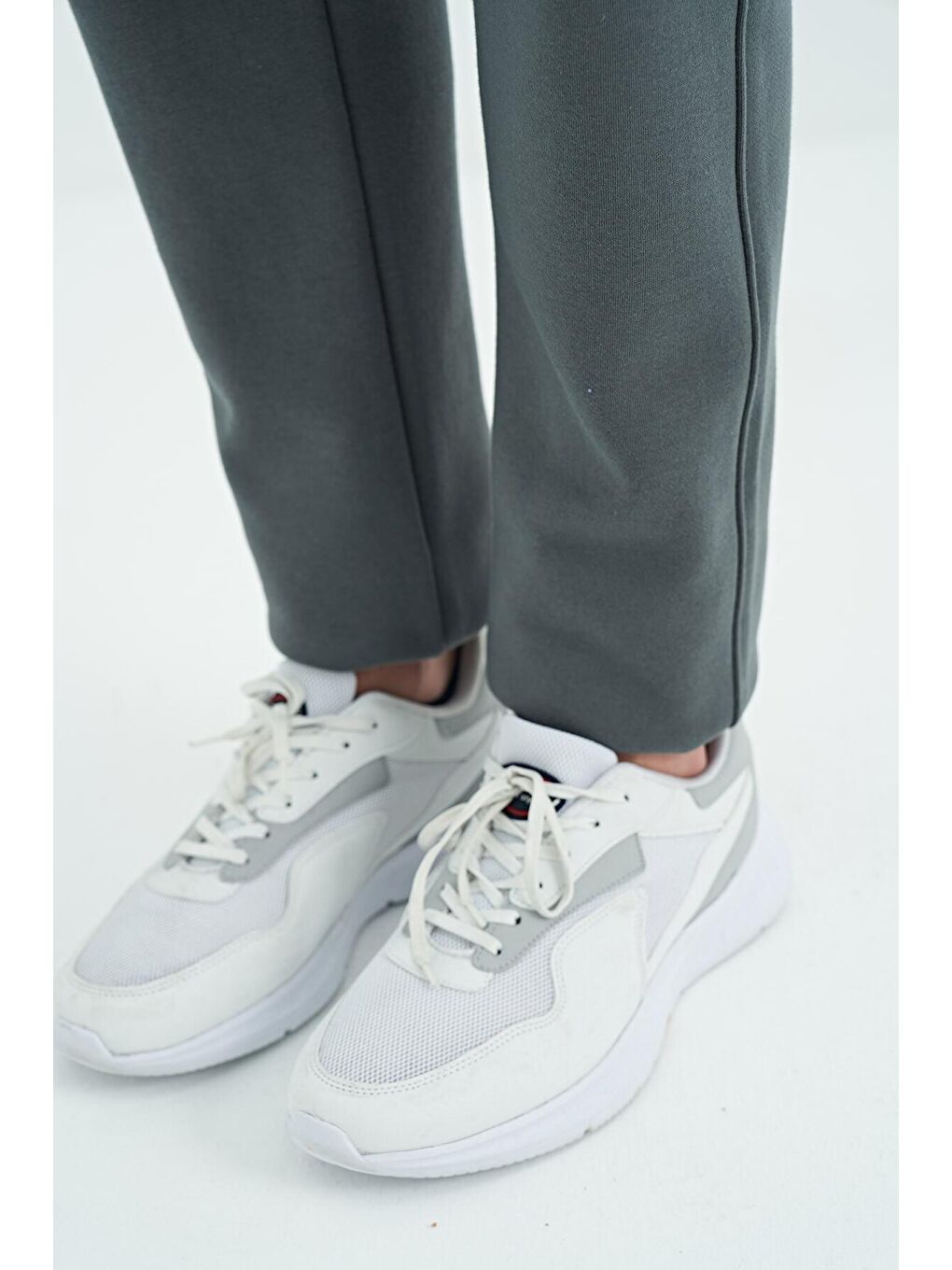 Carlo Haki Fermuar Cepli Şardonlu Erkek Eşofman Alt - 84942-4