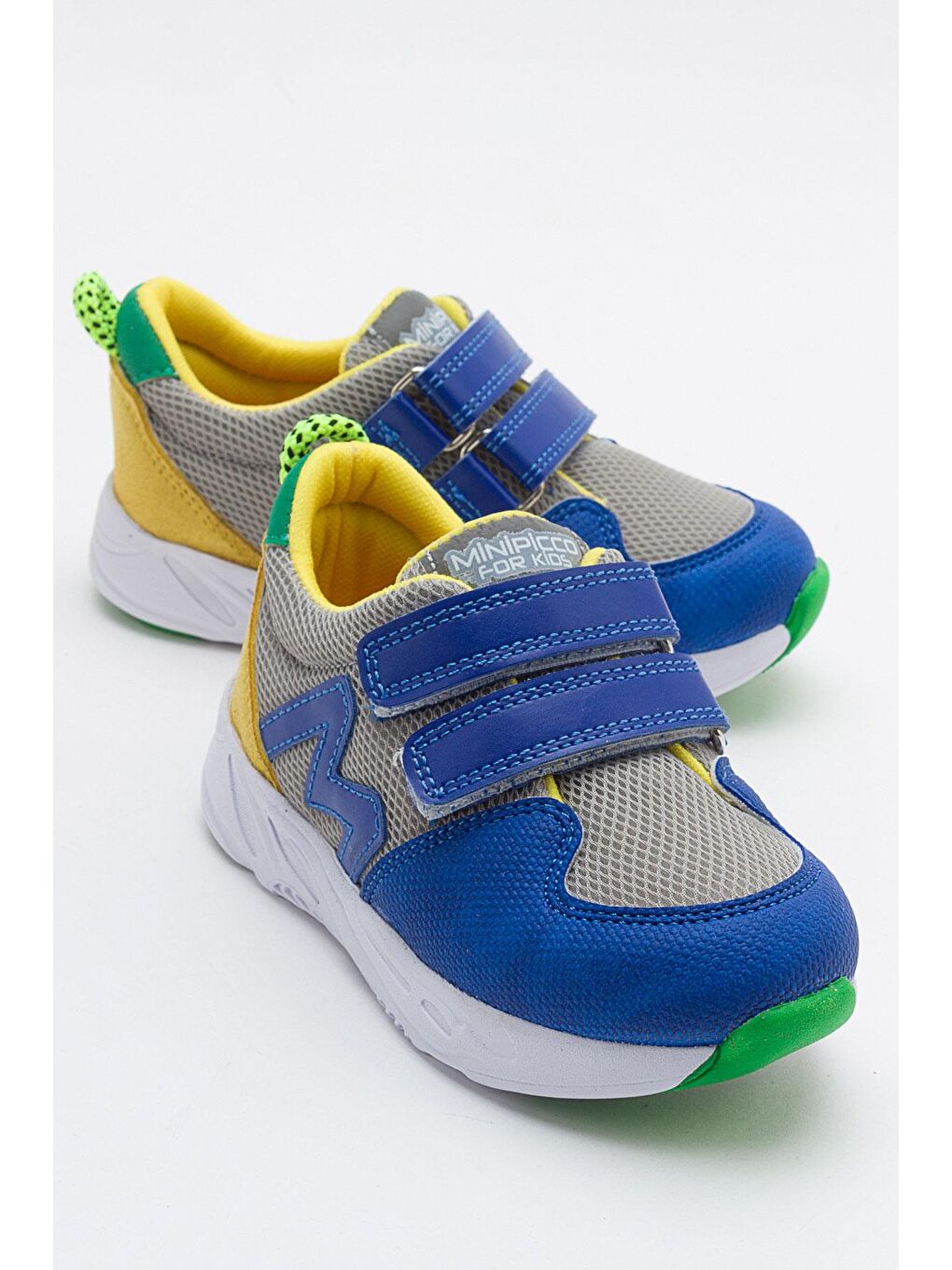 Mavi Erkek Çocuk Saks-Sarı Spor Ayakkabı
