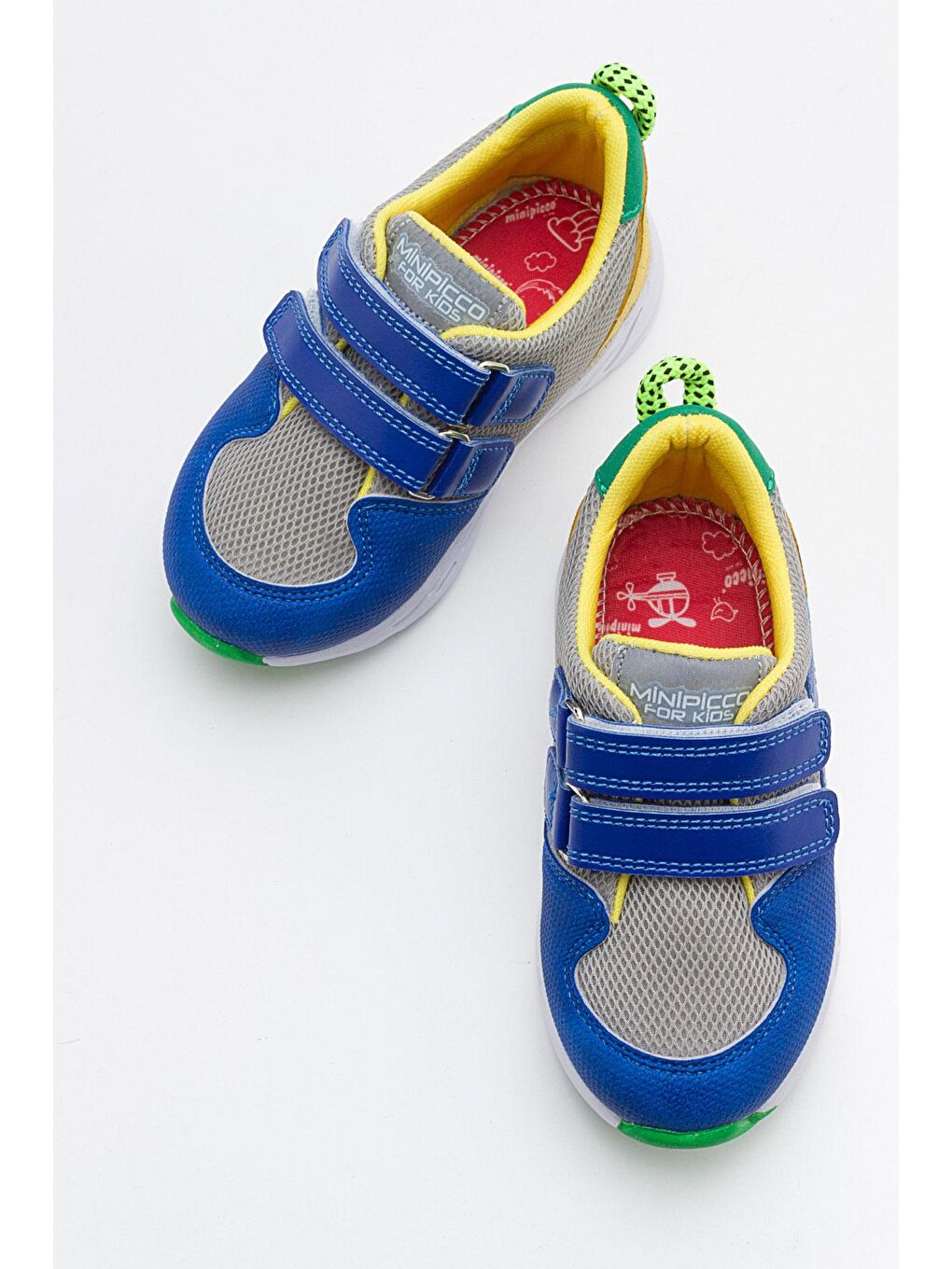 Mavi Erkek Çocuk Saks-Sarı Spor Ayakkabı-2