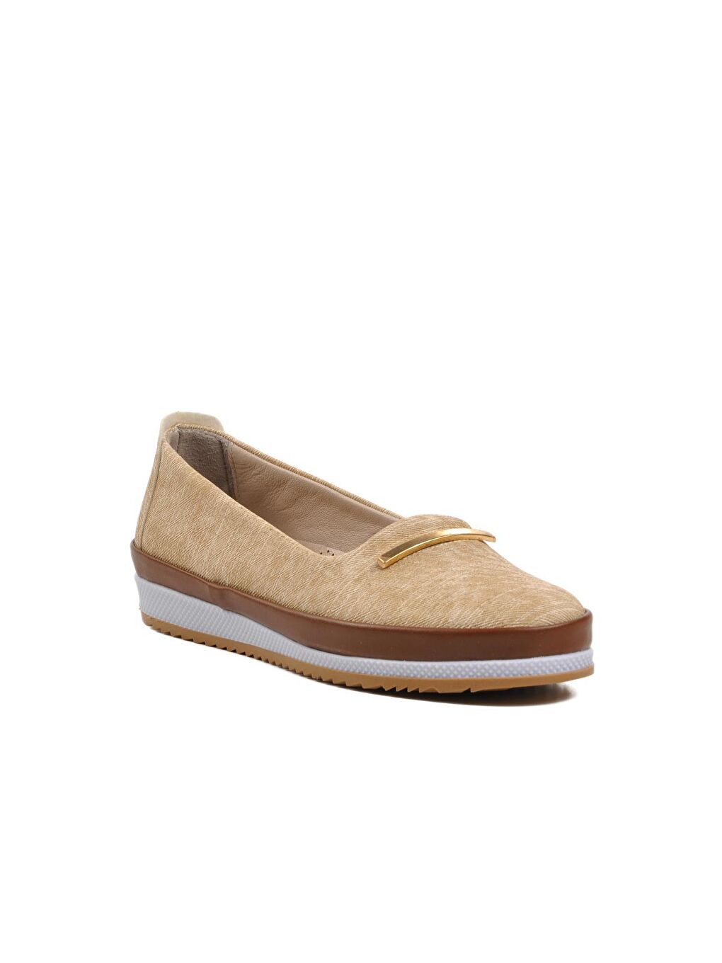 Kahverengi 166 Vizon-Taba Hakiki Deri Kadın Ayakkabı-2