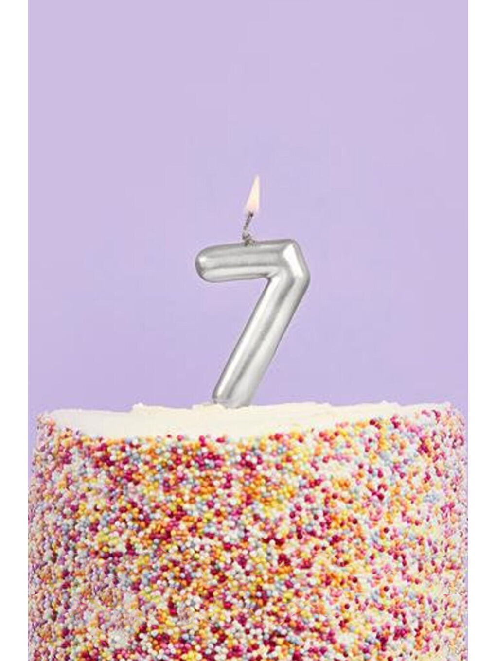 Sarı Altın 7 Rakamı Mum