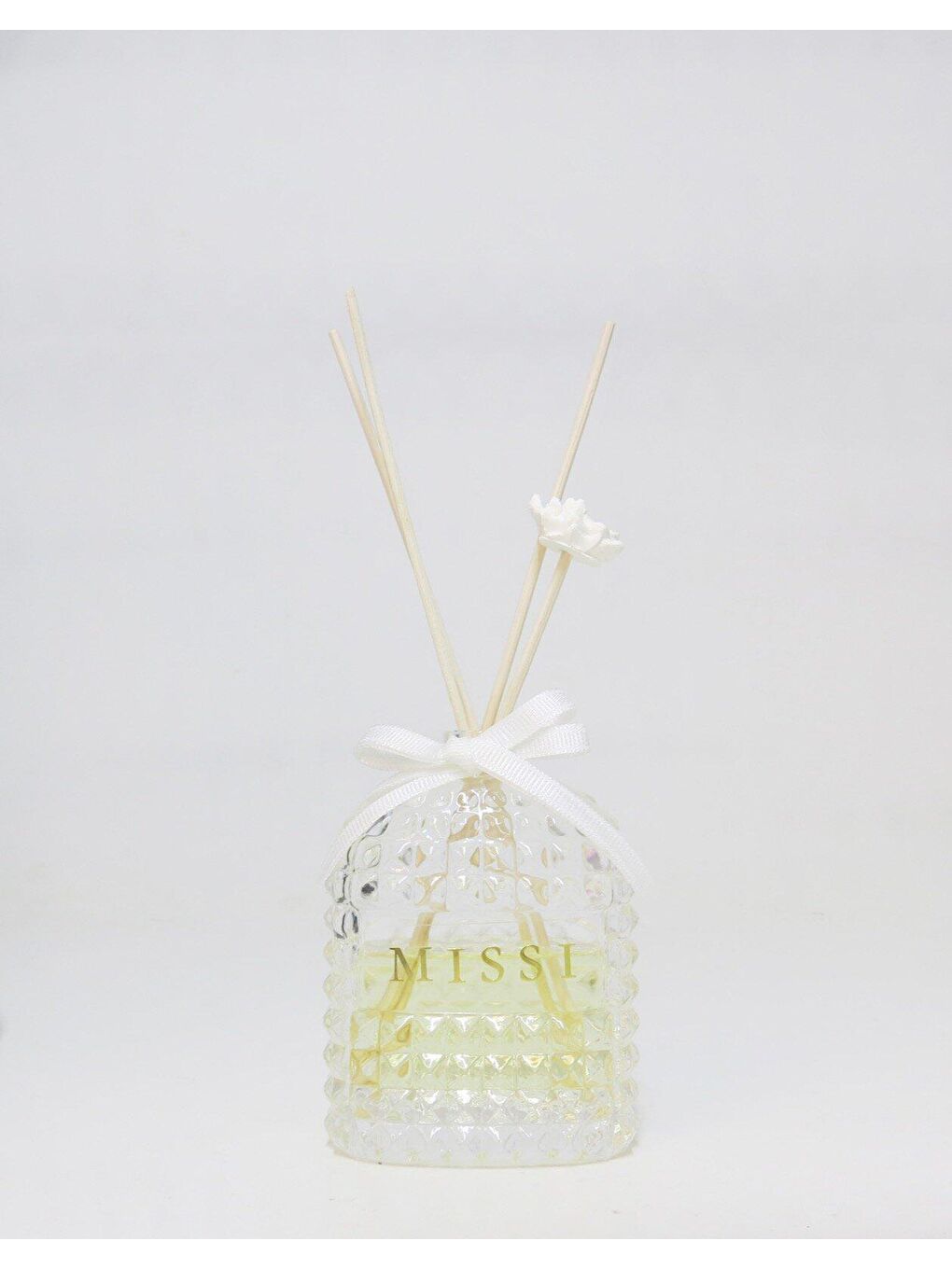 Renksiz 100 cc Oval Kristal Şişe Hanımeli Oda Kokusu-1