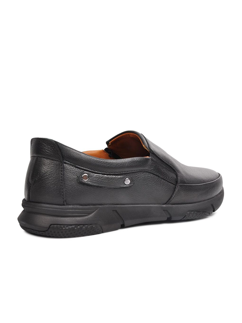 756 Siyah Hakiki Deri Erkek Günlük Ayakkabı-2