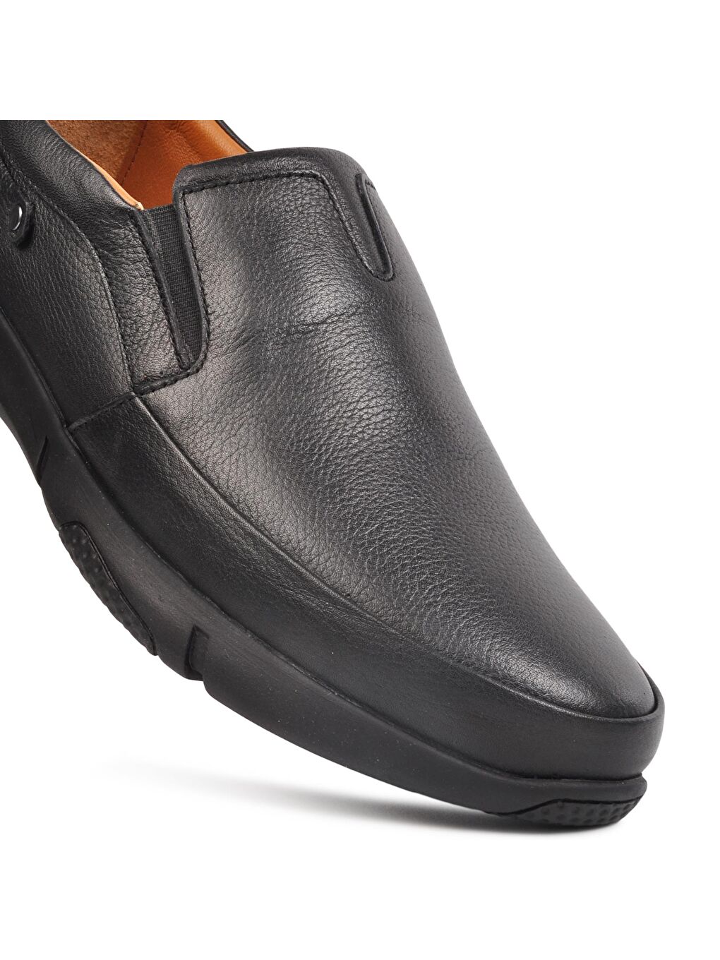 756 Siyah Hakiki Deri Erkek Günlük Ayakkabı-4