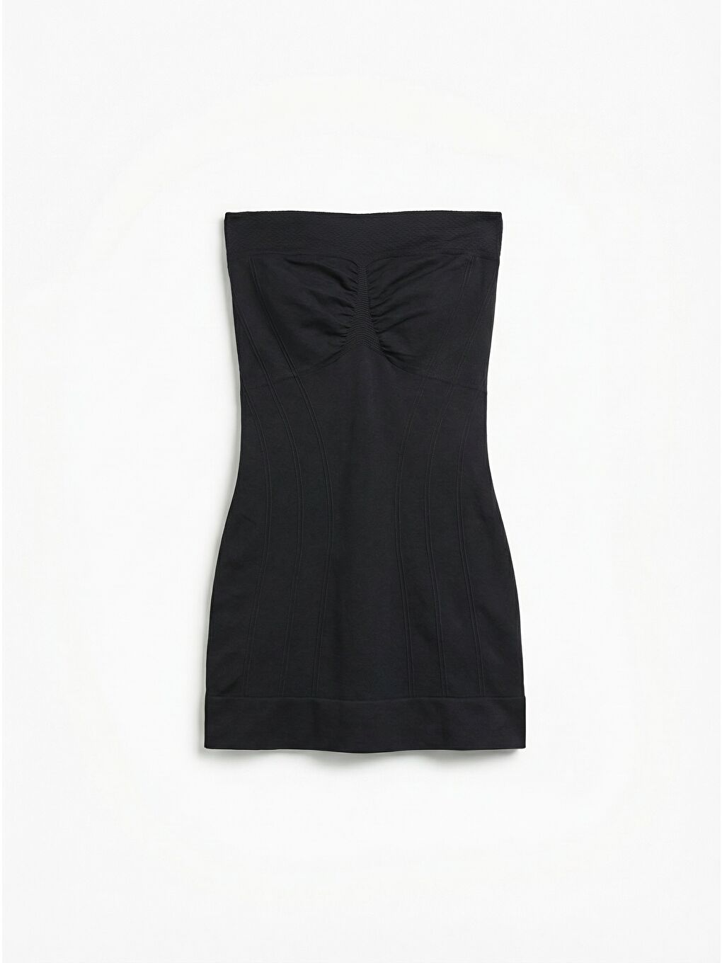 C15005 Straplez Desenli korse Atlet Siyah