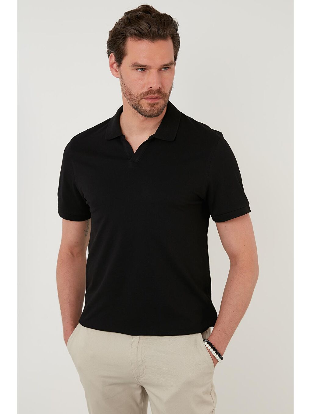 Buratti Siyah Slim Fit Pamuklu Polo T Shirt 5902141 - 2