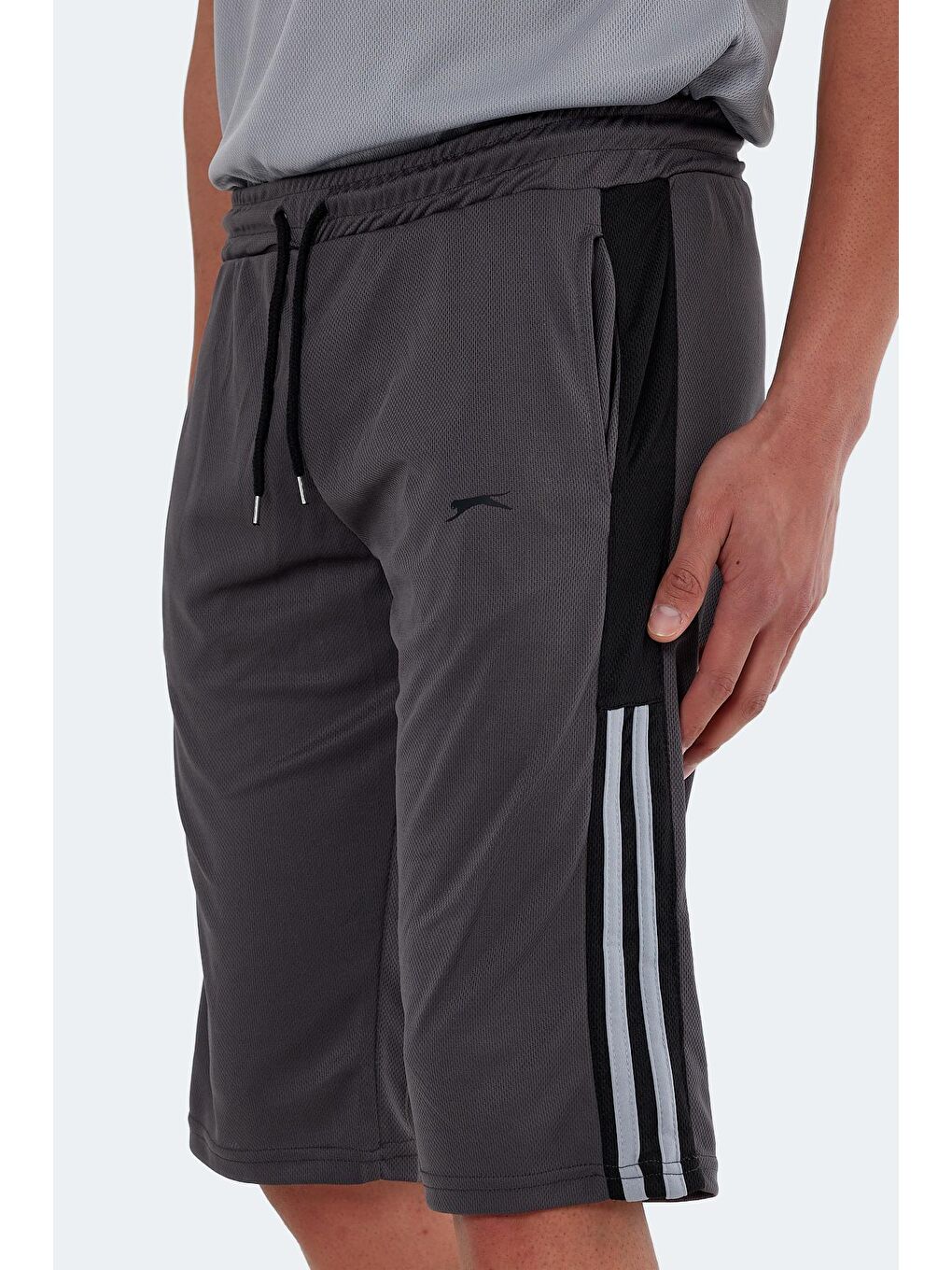 SAKI Erkek Şort Koyu Gri-4