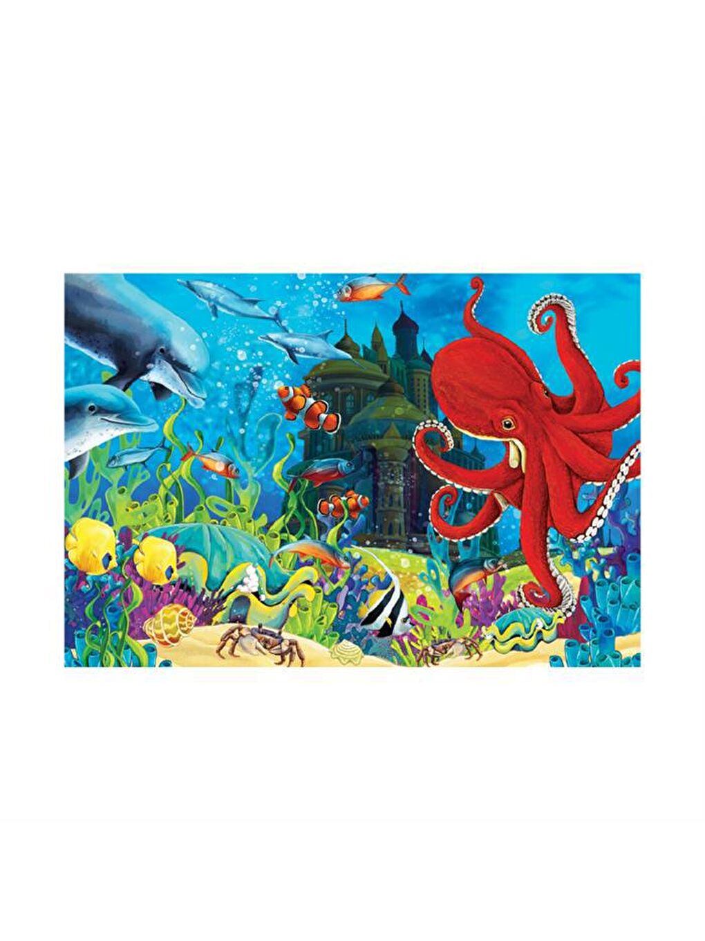 Blue Focus Karışık 200 Parça Puzzle - Denız Yaşamı (Aquatic Life)