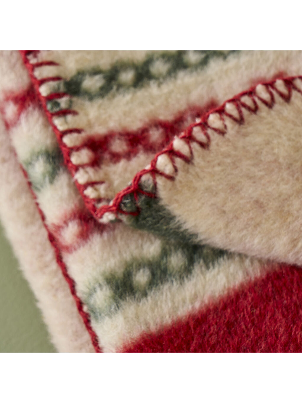 Jolly Pamuklu Tv Battaniyesi Kırmızı-Yeşil (130x170 cm)-3