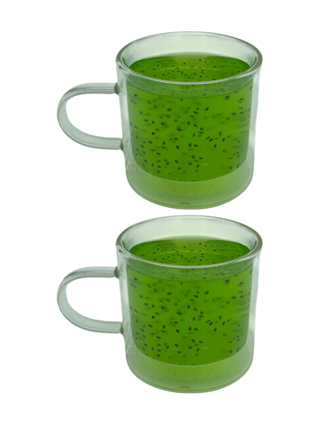 Renksiz Çift Cidarlı Kahve Çay Bardağı Seti 250 ml Cam Kupa Seti 2 Adet 2128-1