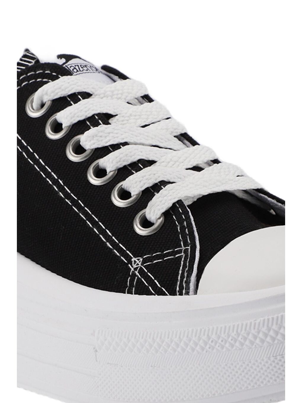 Bej SUN Sneaker Kadın Ayakkabı Siyah-3