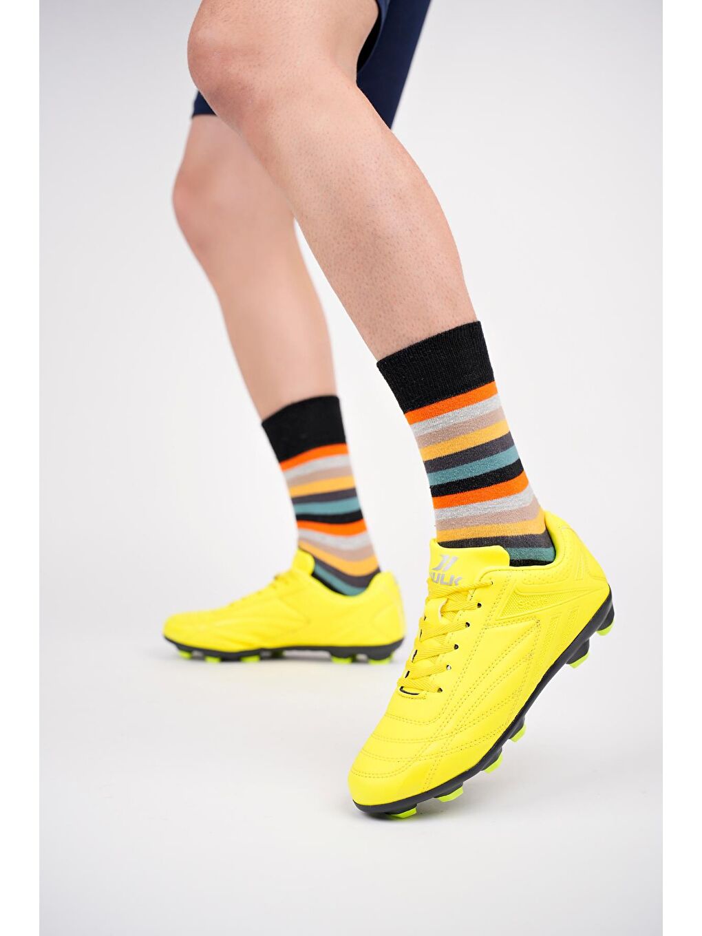 Sarı CASEMİR Unisex  Krampon Halı Saha Futbol Spor Ayakkabı