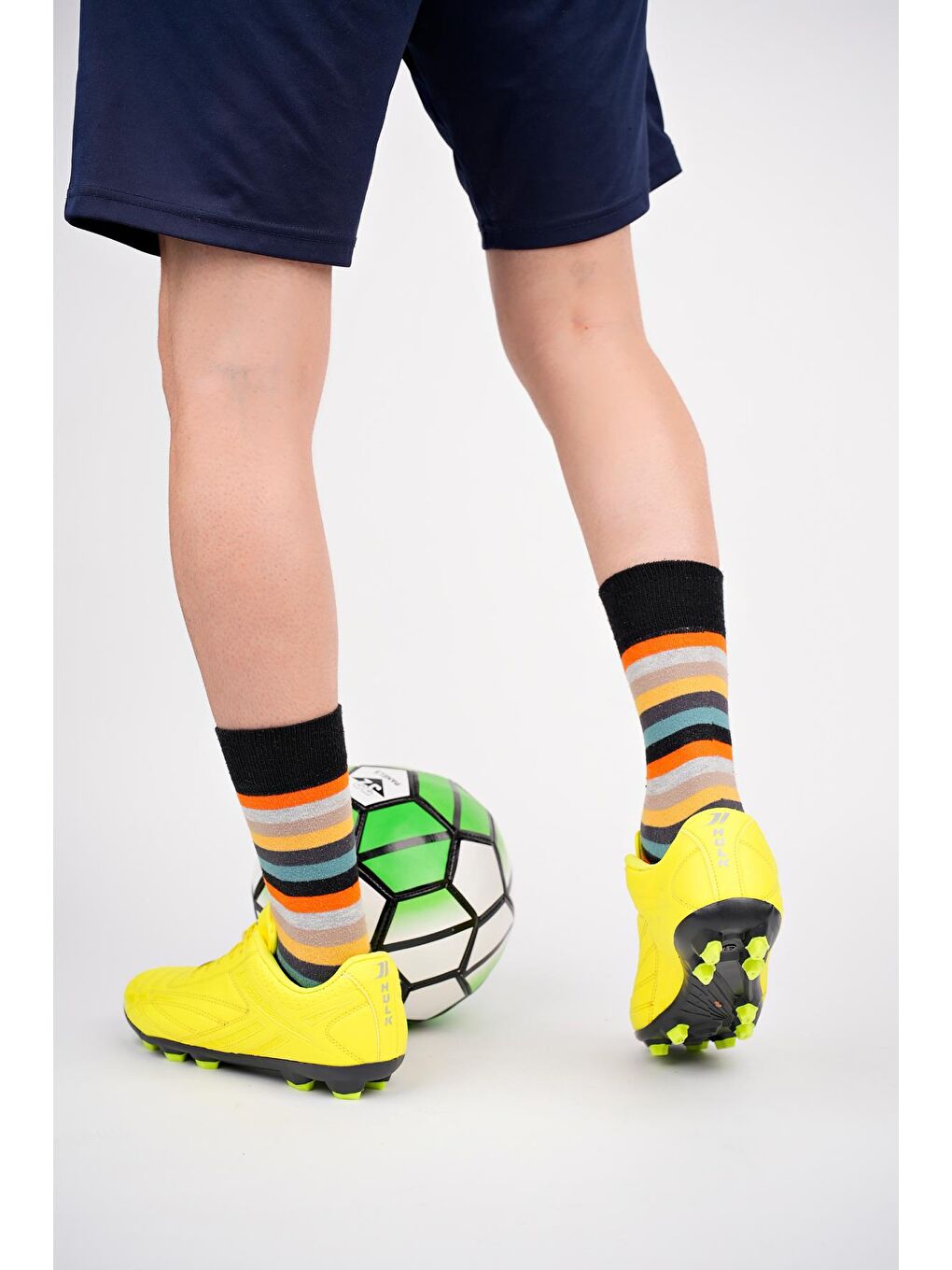 Sarı CASEMİR Unisex  Krampon Halı Saha Futbol Spor Ayakkabı-3