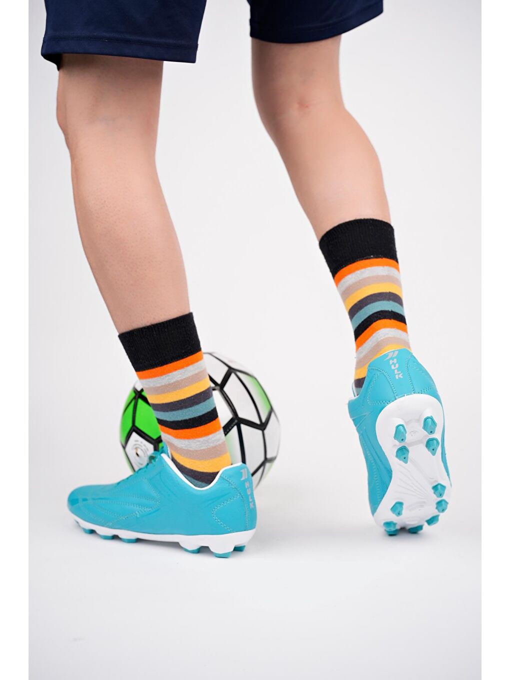 Turkuaz CASEMİR Unisex  Krampon Halı Saha Futbol Spor Ayakkabı-3