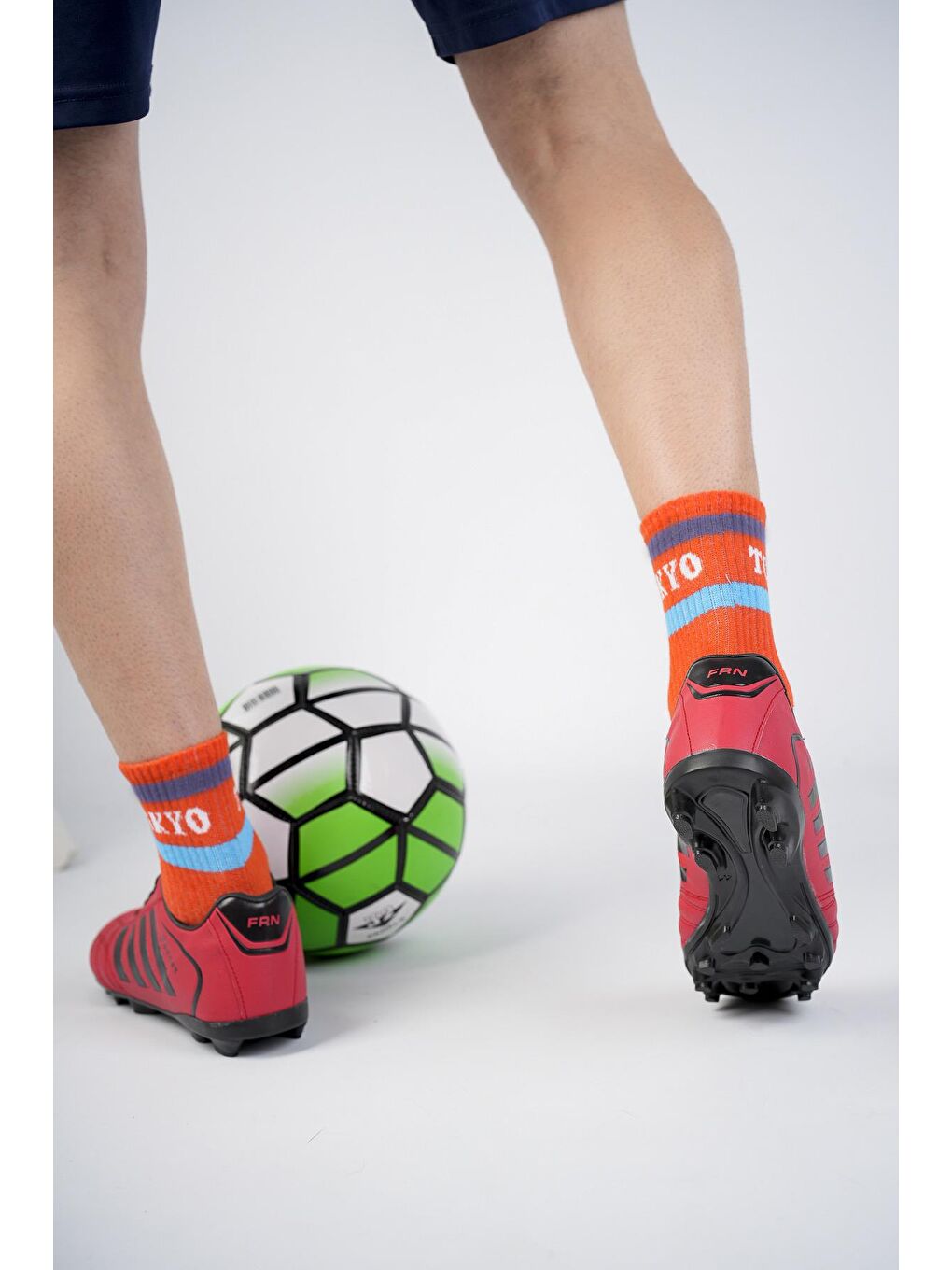 Kırmızı Vidol Unisex  Krampon Halı Saha Futbol Ayakkabı-3