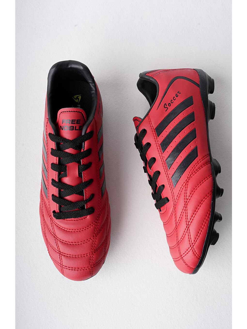 Kırmızı Vidol Unisex  Krampon Halı Saha Futbol Ayakkabı-5