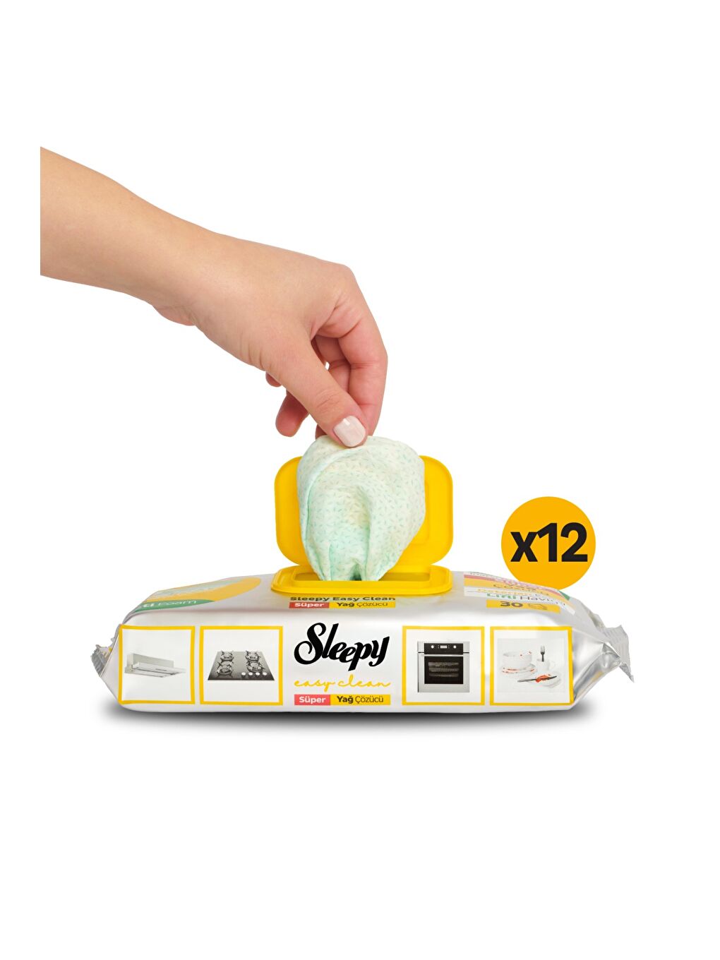 Easy Clean Süper Yağ Çözücü Yüzey Temizlik Havlusu&mendili 12x30 (360 Yaprak)-1