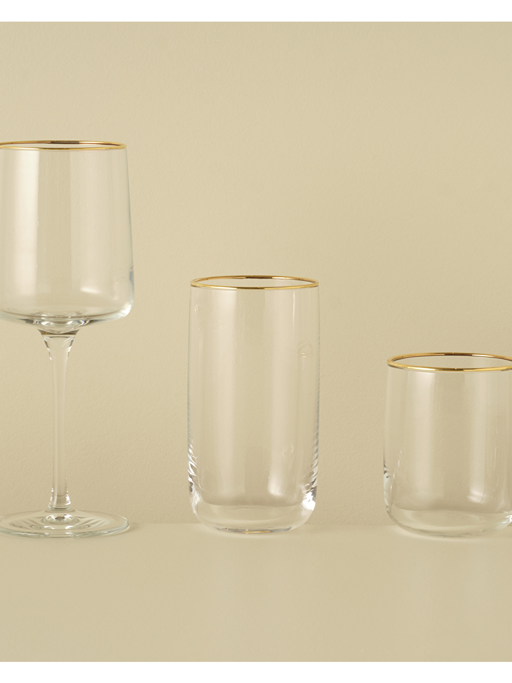 Sarı Premium Bardak-kadeh Seti 36'lı Gold