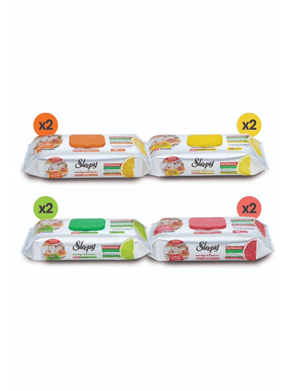 Easy Clean Süper Yüzey Temizlik Mutfak Havlusu&mendili Karma Paket 8x50 (400 Yaprak)-1