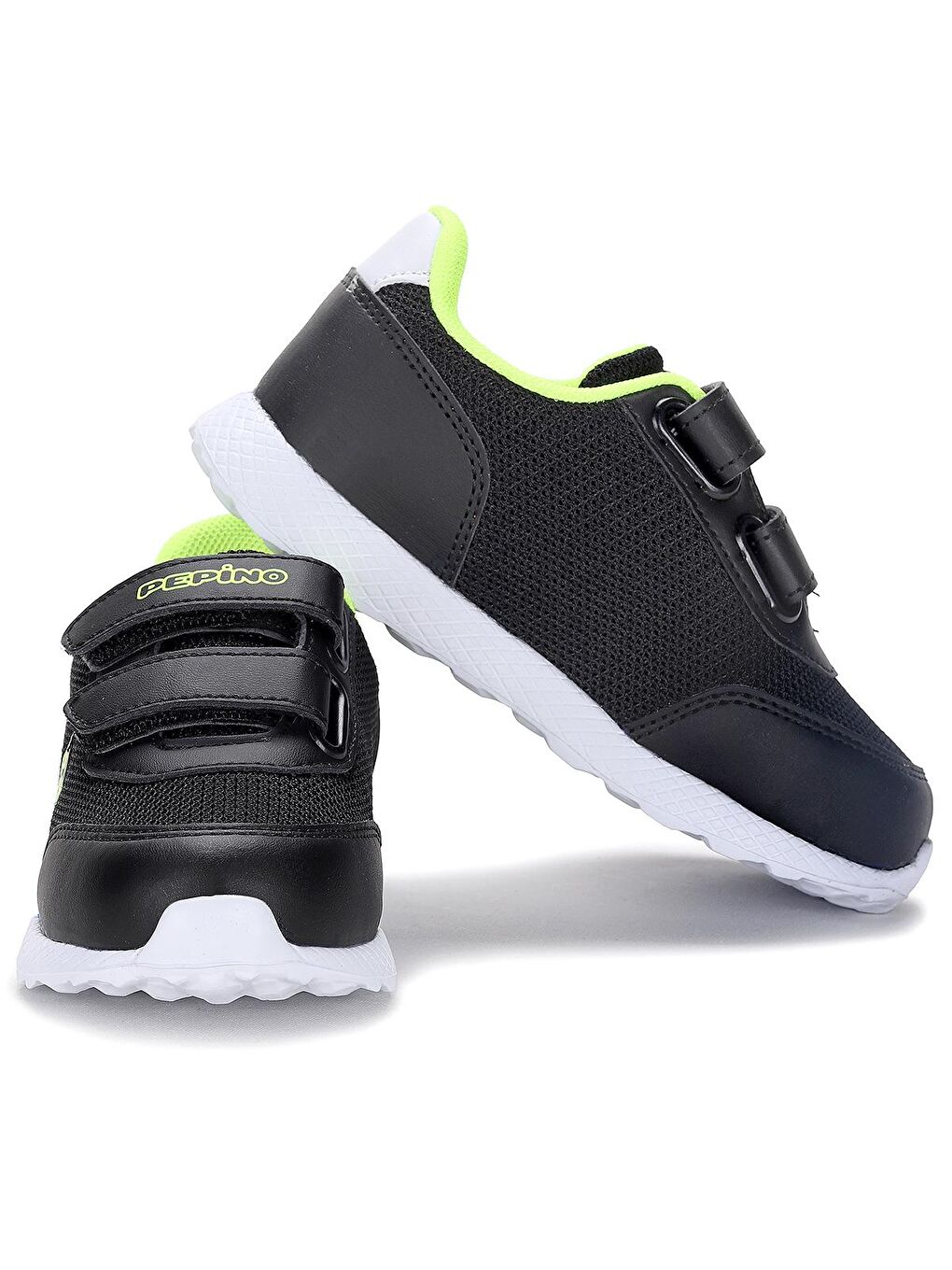 Siyah Günlük Kız/Erkek Çocuk Cırtlı Spor Ayakkabı Pepi 801-1