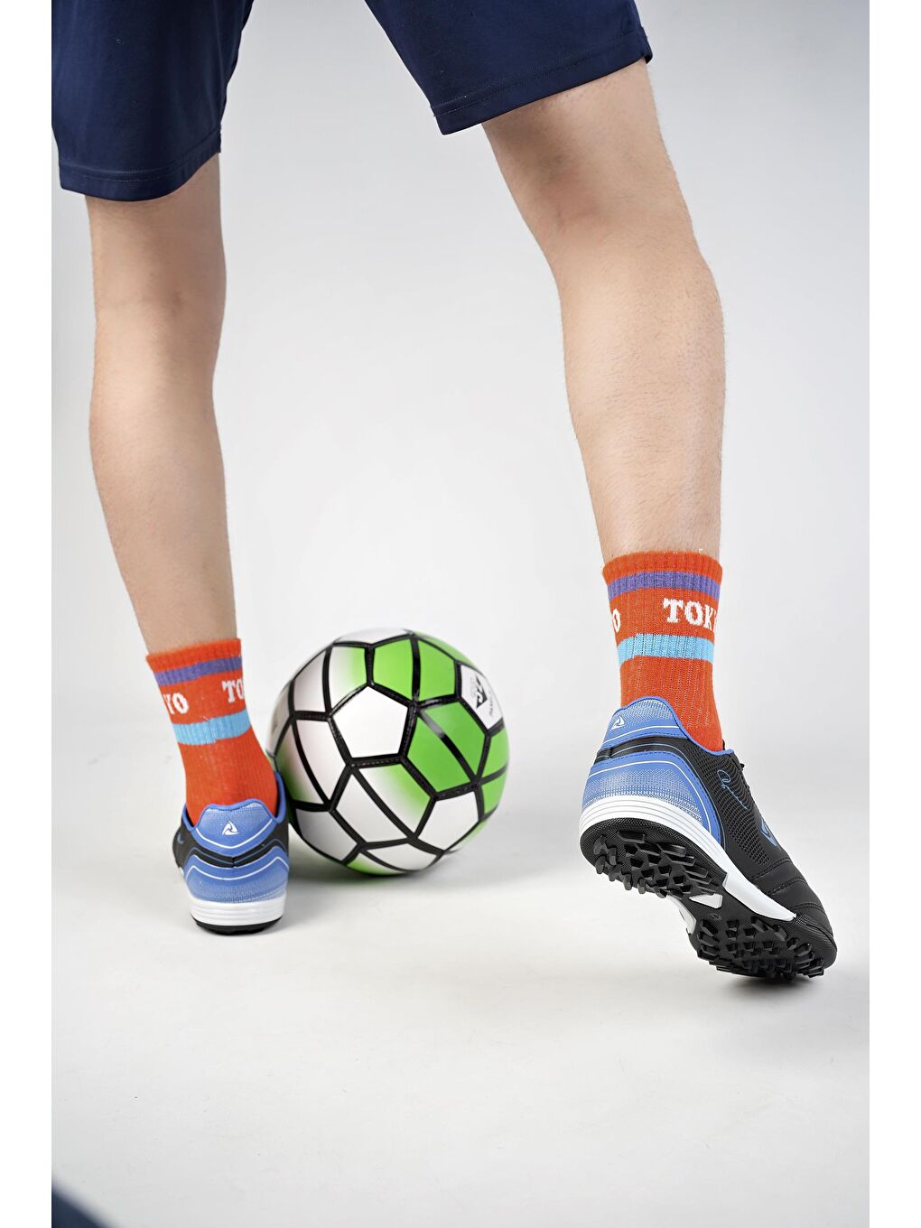 Siyah Pter Unisex  Halı Saha Çim Saha Futbol Ayakkabısı-3