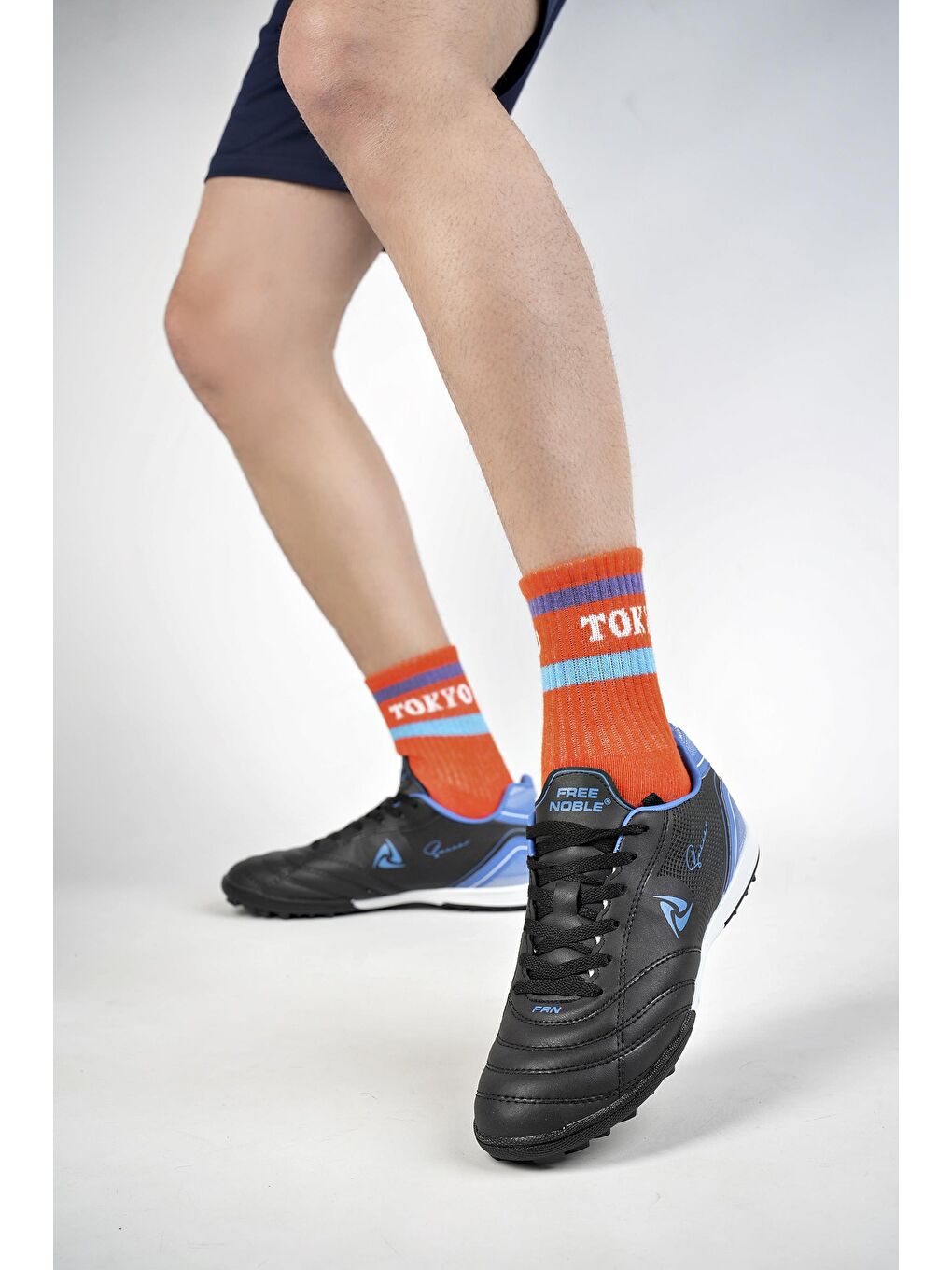 Siyah Pter Unisex  Halı Saha Çim Saha Futbol Ayakkabısı-4