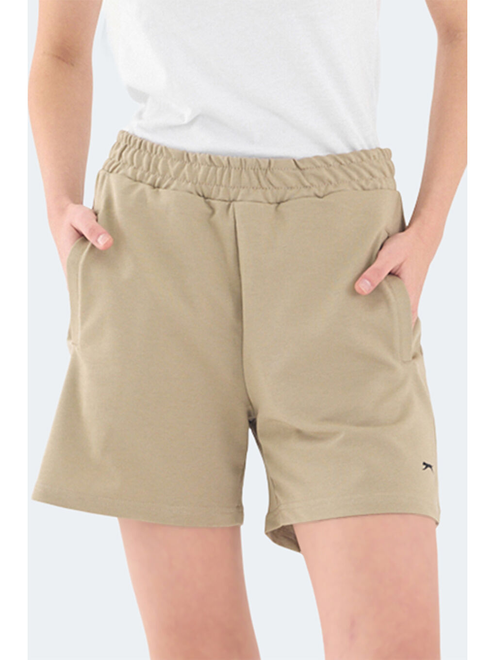 RAMLAH I Kadın Cepli Bej Şort-6