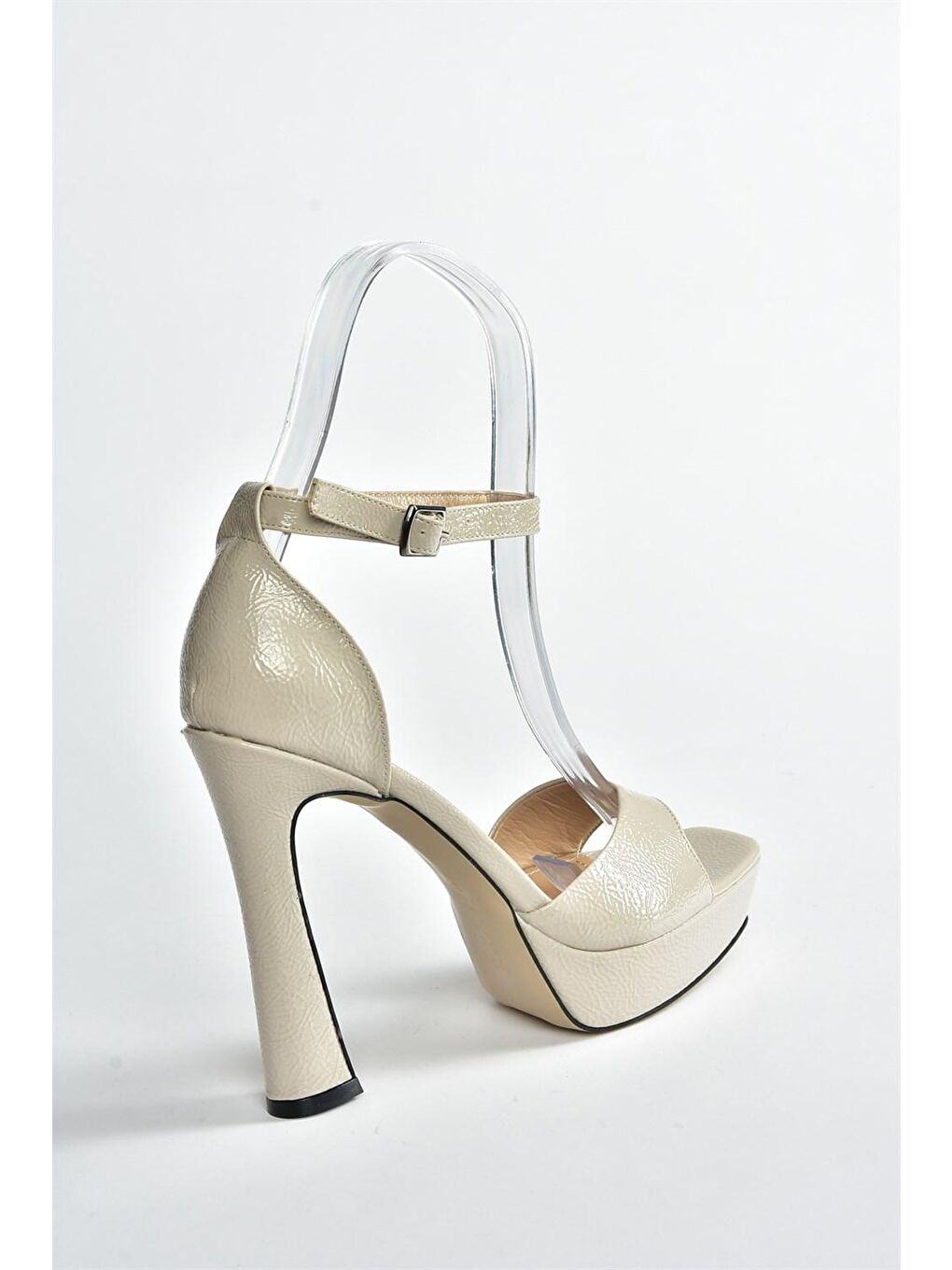Bej Rugan Platform Topuklu Kadın Ayakkabı K404580108-4